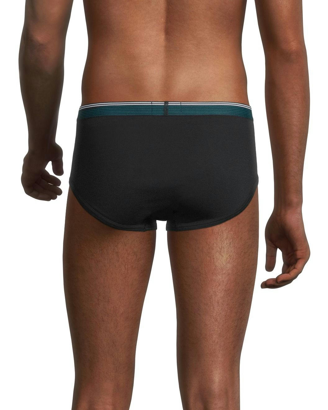Denver Hayes Men's 3 Pack Cotton Basic Briefs - Black
