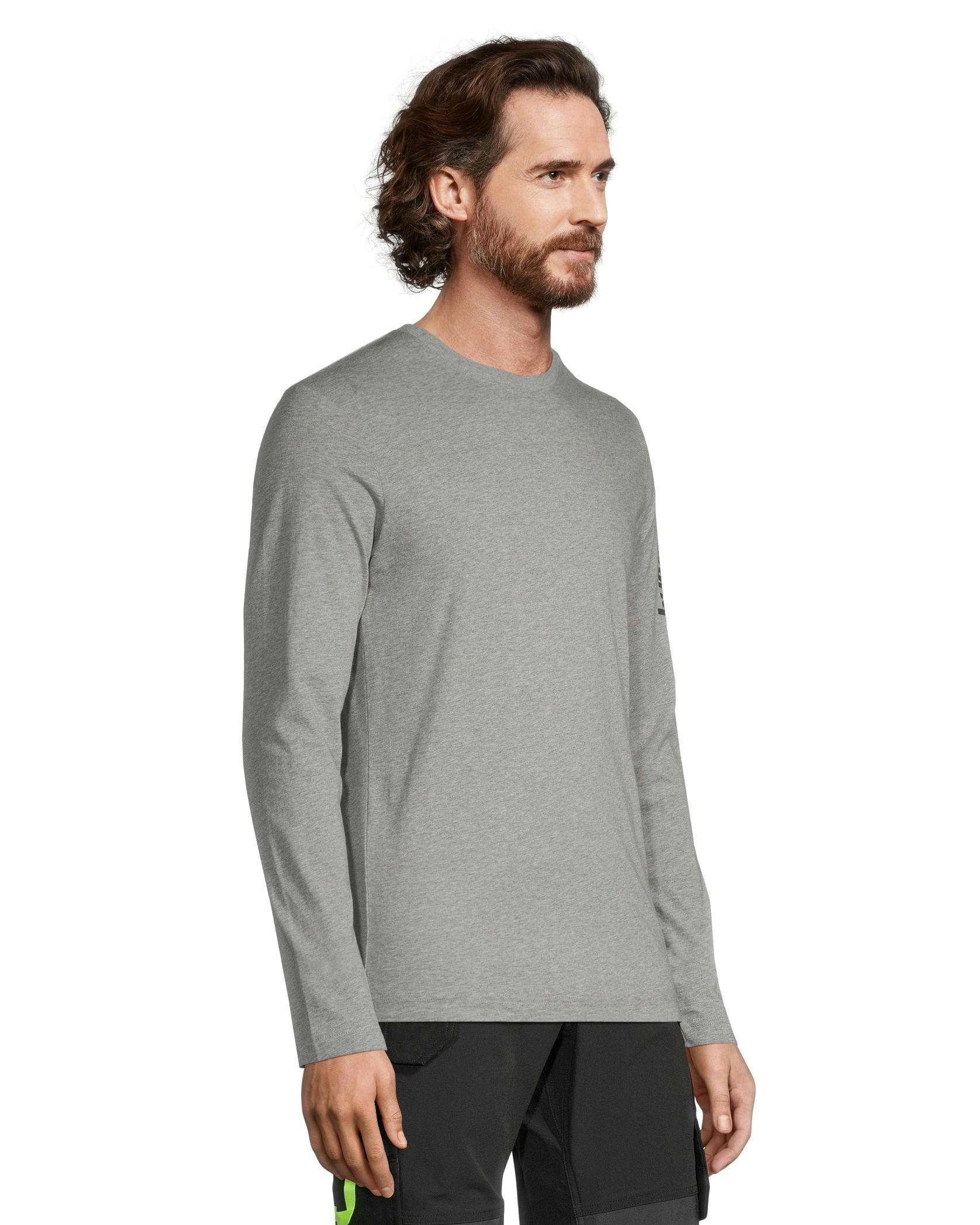 Helly Hansen Workwear Men's Sleeve Logo Cotton Long Sleeve T Shirt