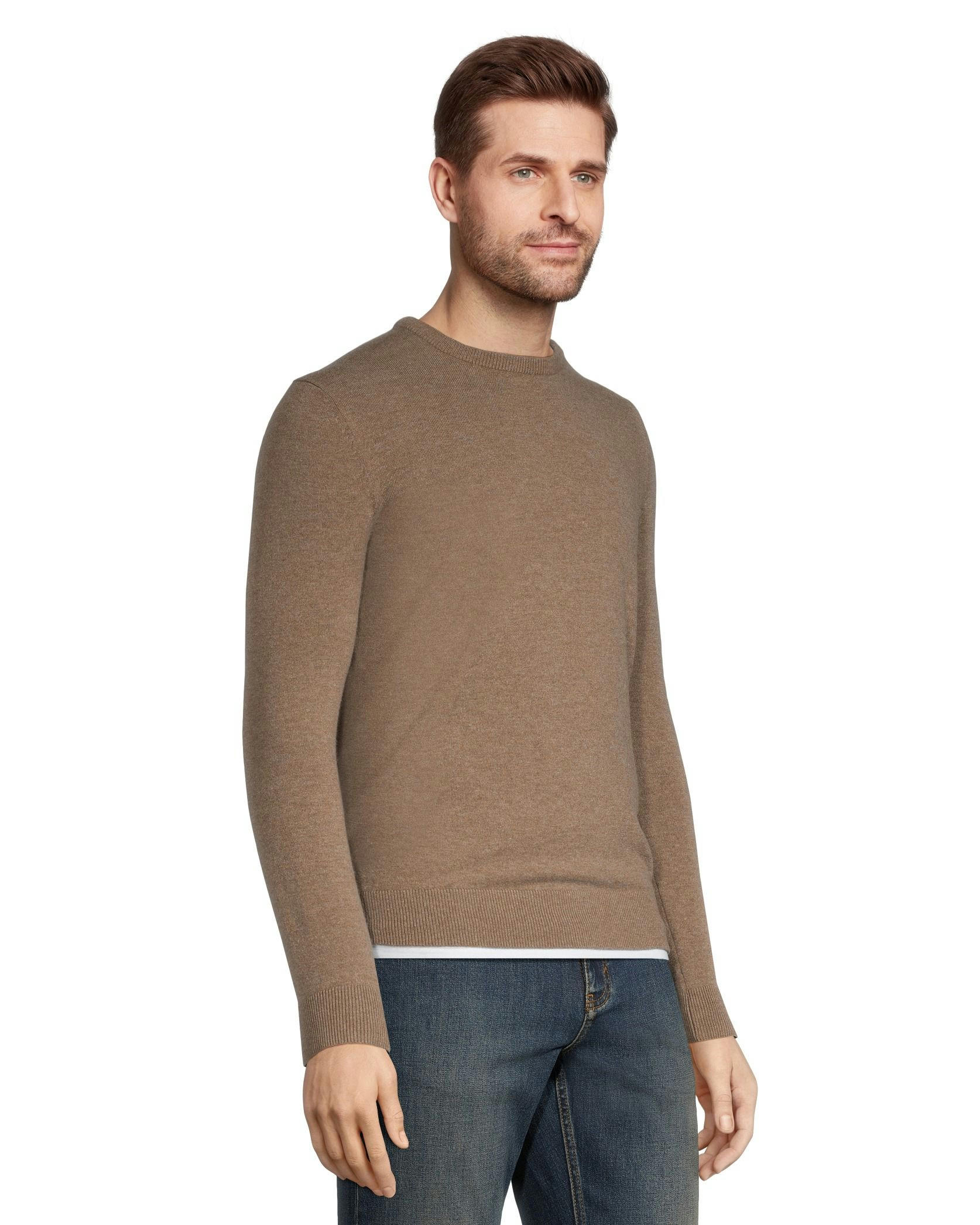 Denver Hayes Men's Cashmere Merino Crewneck Sweater