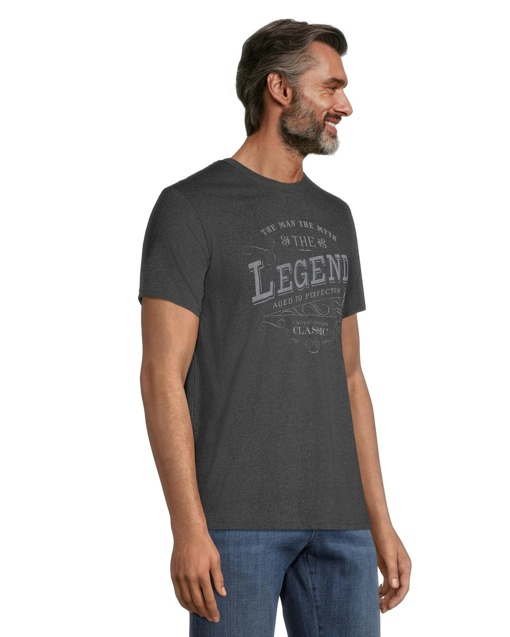 Logo T-Shirt Men's Jumpstart Man Myth Legend Classic Fit Graphic T Shirt