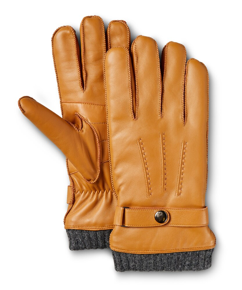 WindRiver Men's Leather Glove With Knit Cuff