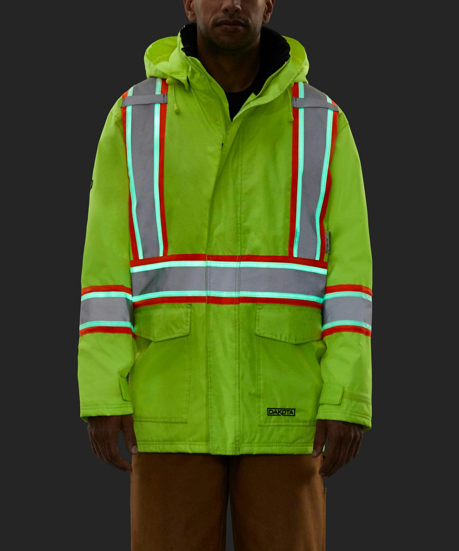 Dakota WorkPro Series Men's VizLite DT Class 2 T-Max Lined 150D Jacket