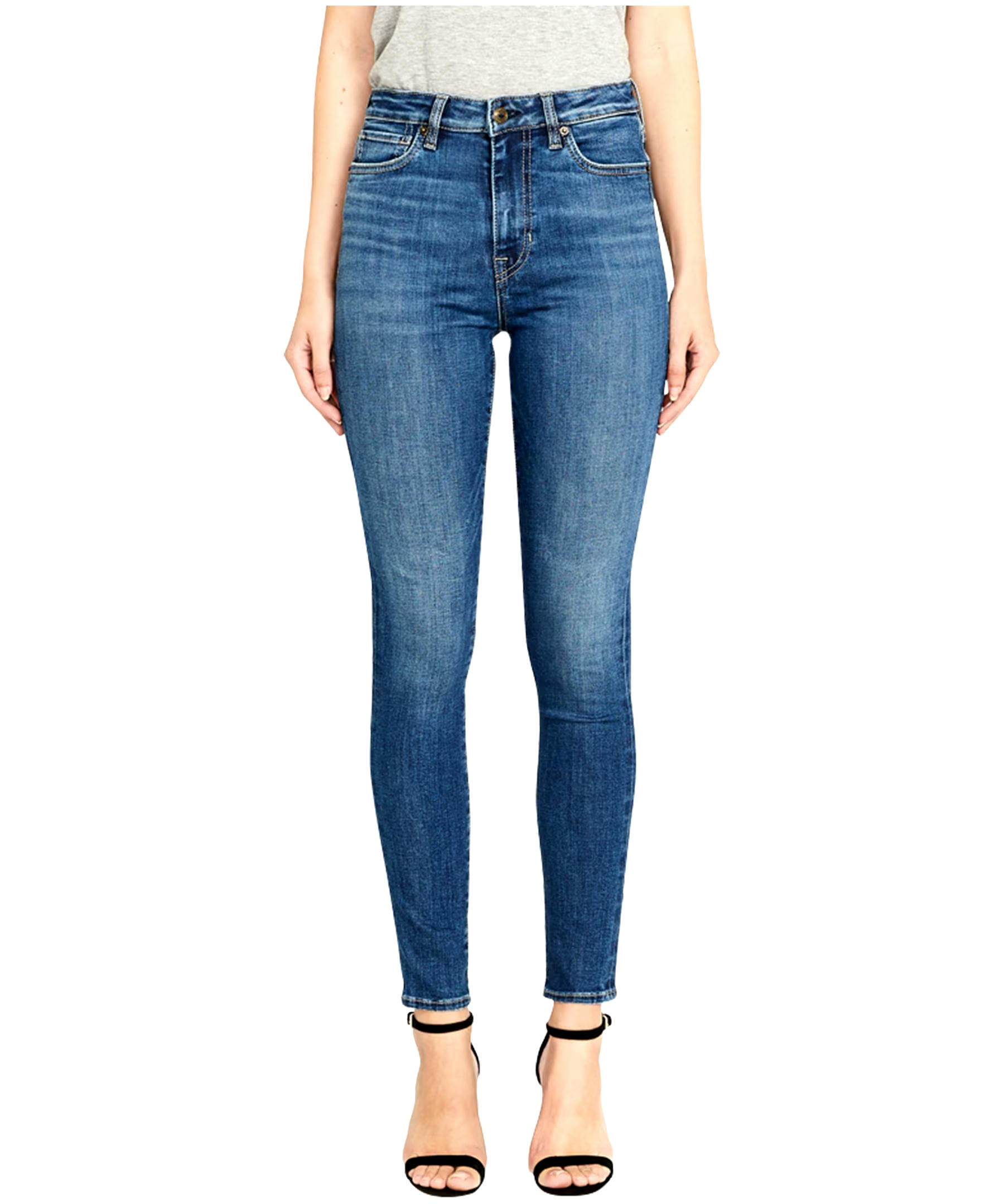 Buffalo Women's Skylar High Rise Skinny Jeans Medium Indigo -