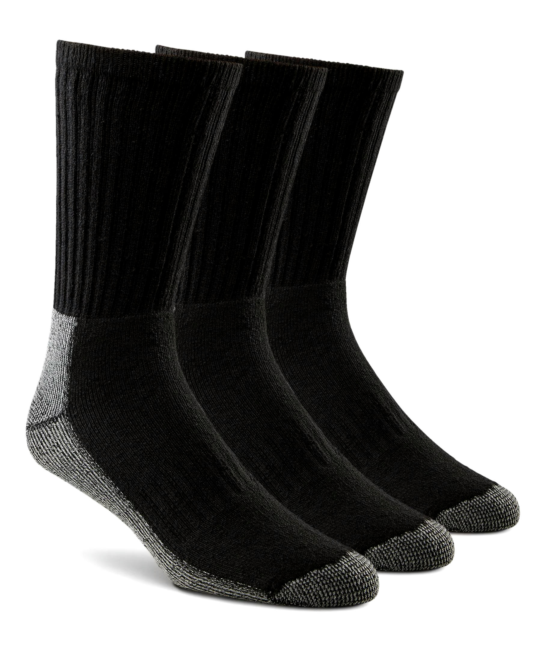 Matrix Men's 3 Pack Performance Quad Comfort Soil Buster Crew Socks