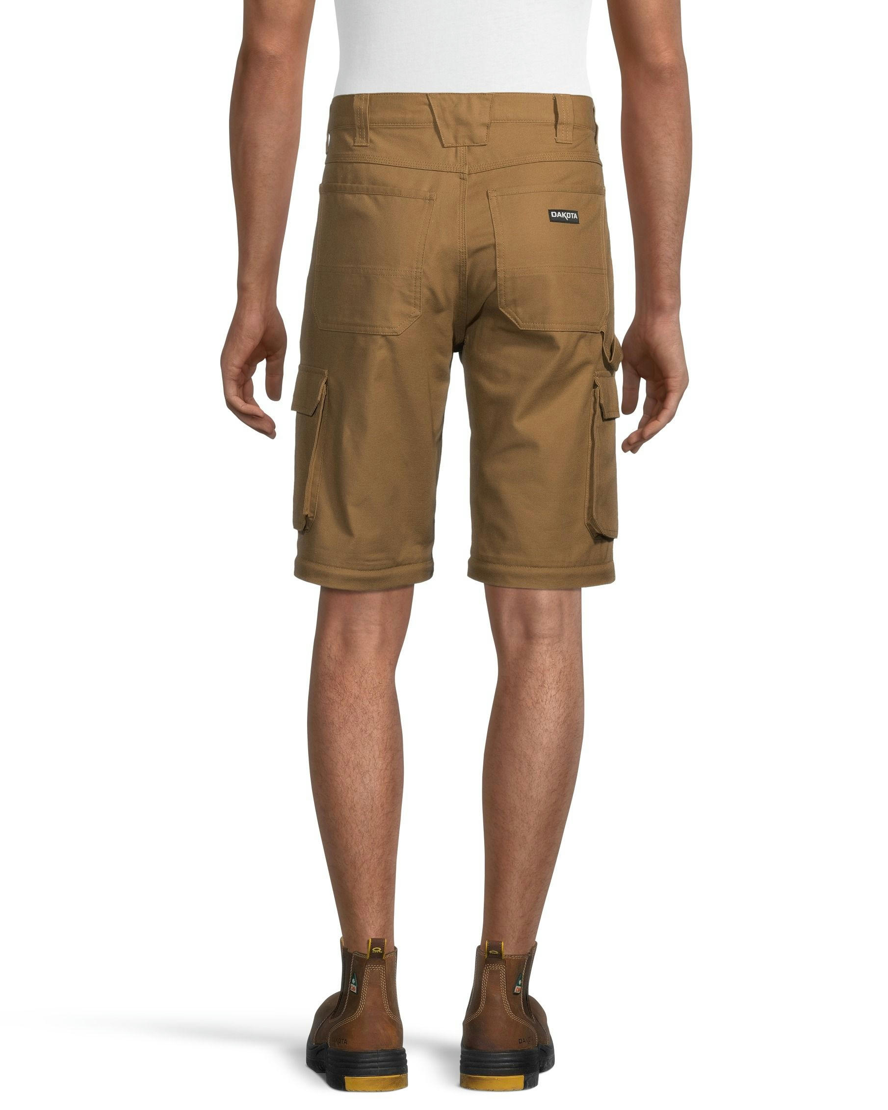 Men's Zip Leg Canvas Cargo Work Pants