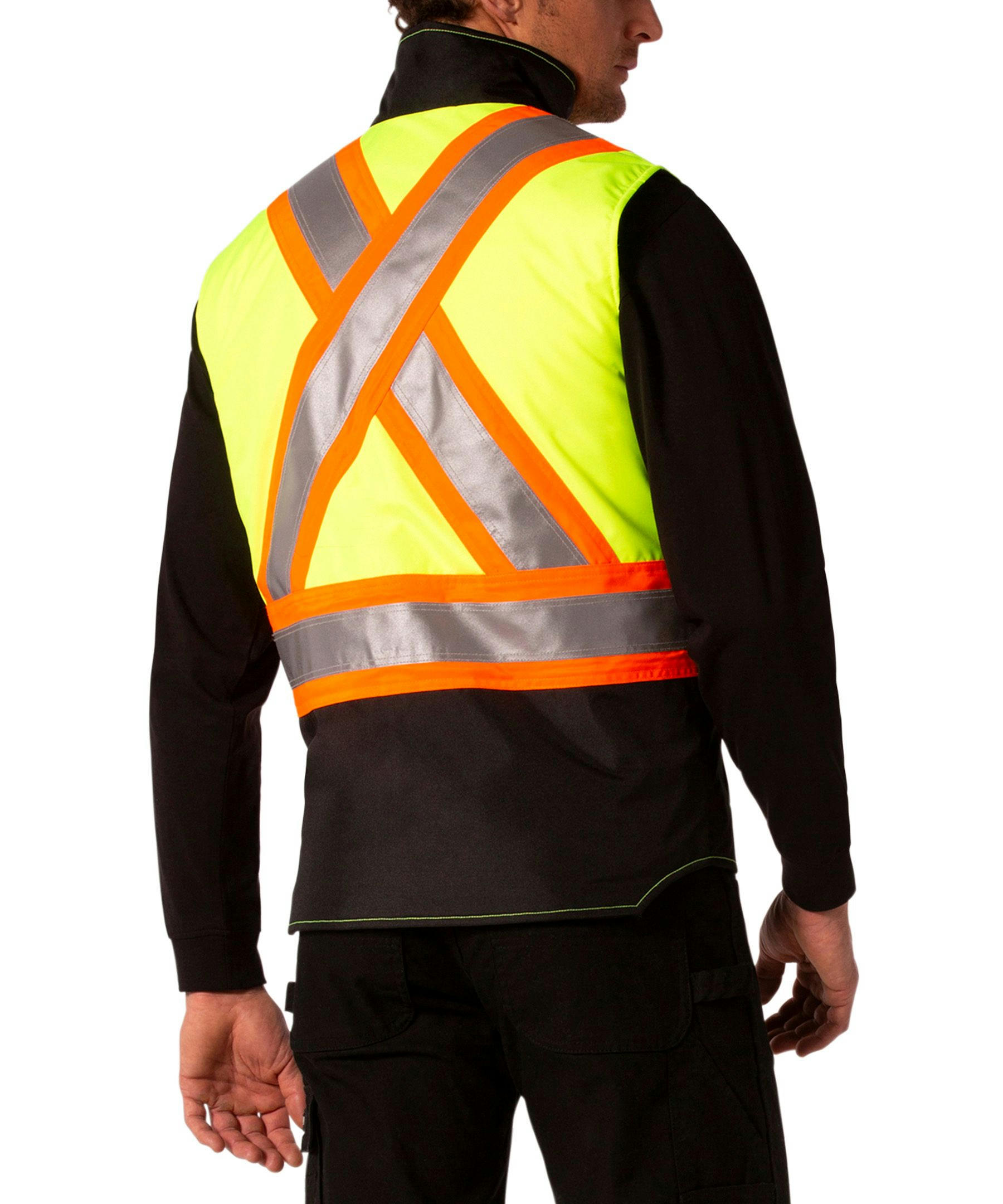 Dakota WorkPro Series Men's Class 2 Hi-Vis 300D T-MAX Lined Vest