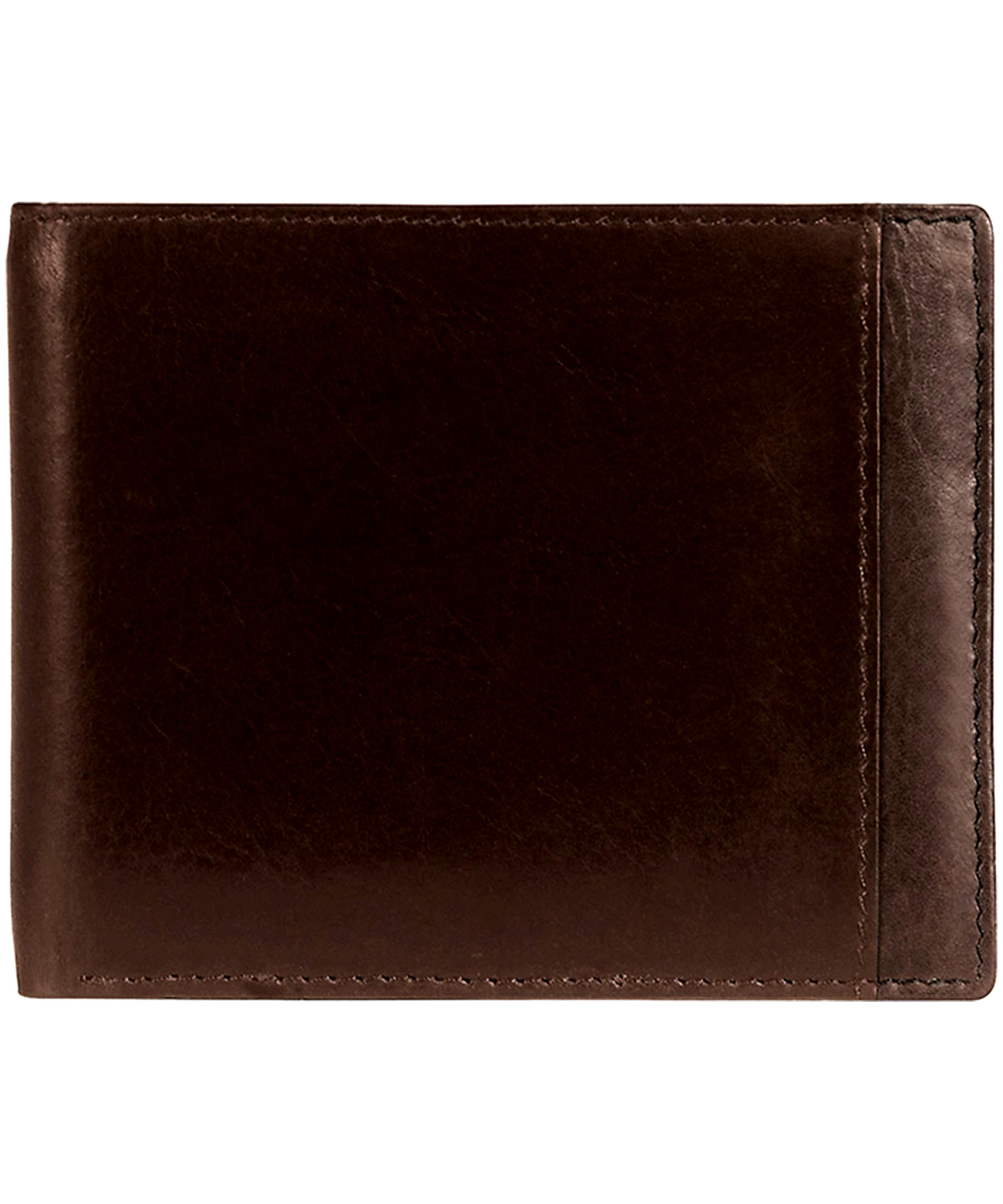 Mancini Leather Goods Men's Casablanca RFID Secure Billfold Wallet Brown
