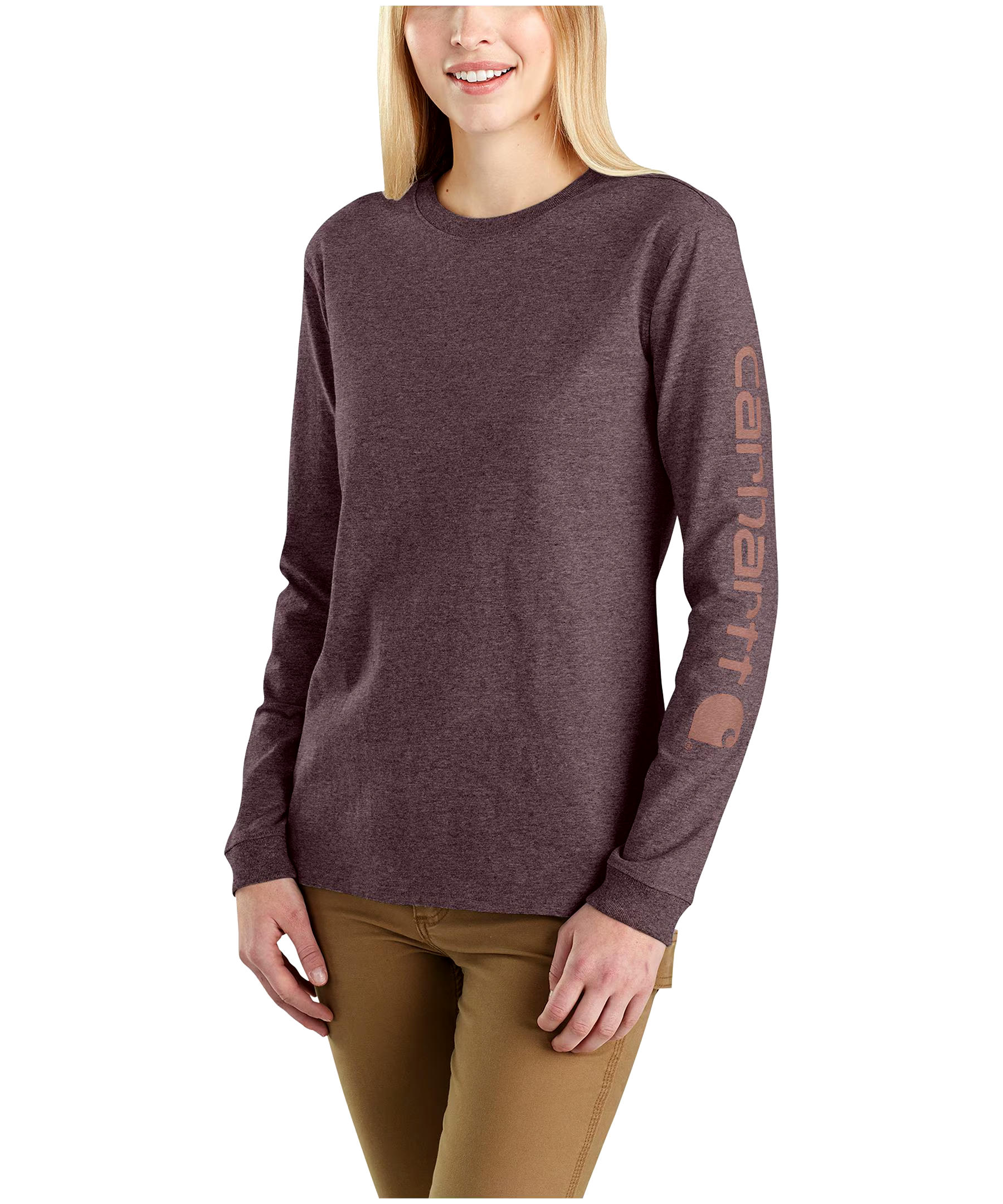 Carhartt Women's Sleeve Logo Graphic T Shirt