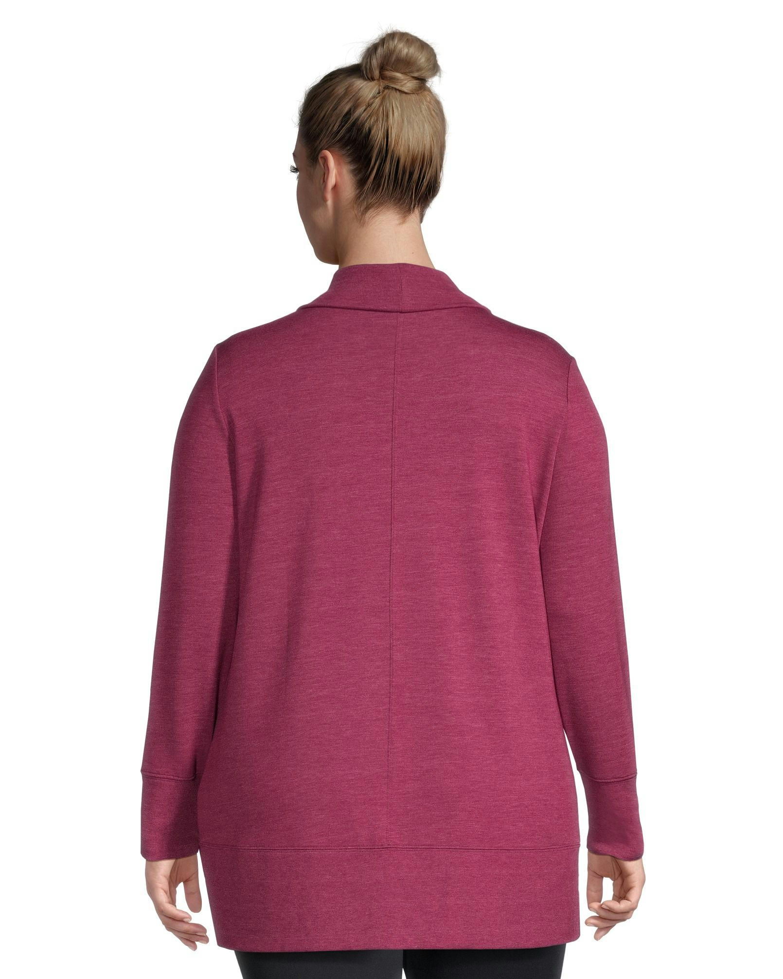 Shambhala Women's Semi-Fitted French Terry Open Cardigan