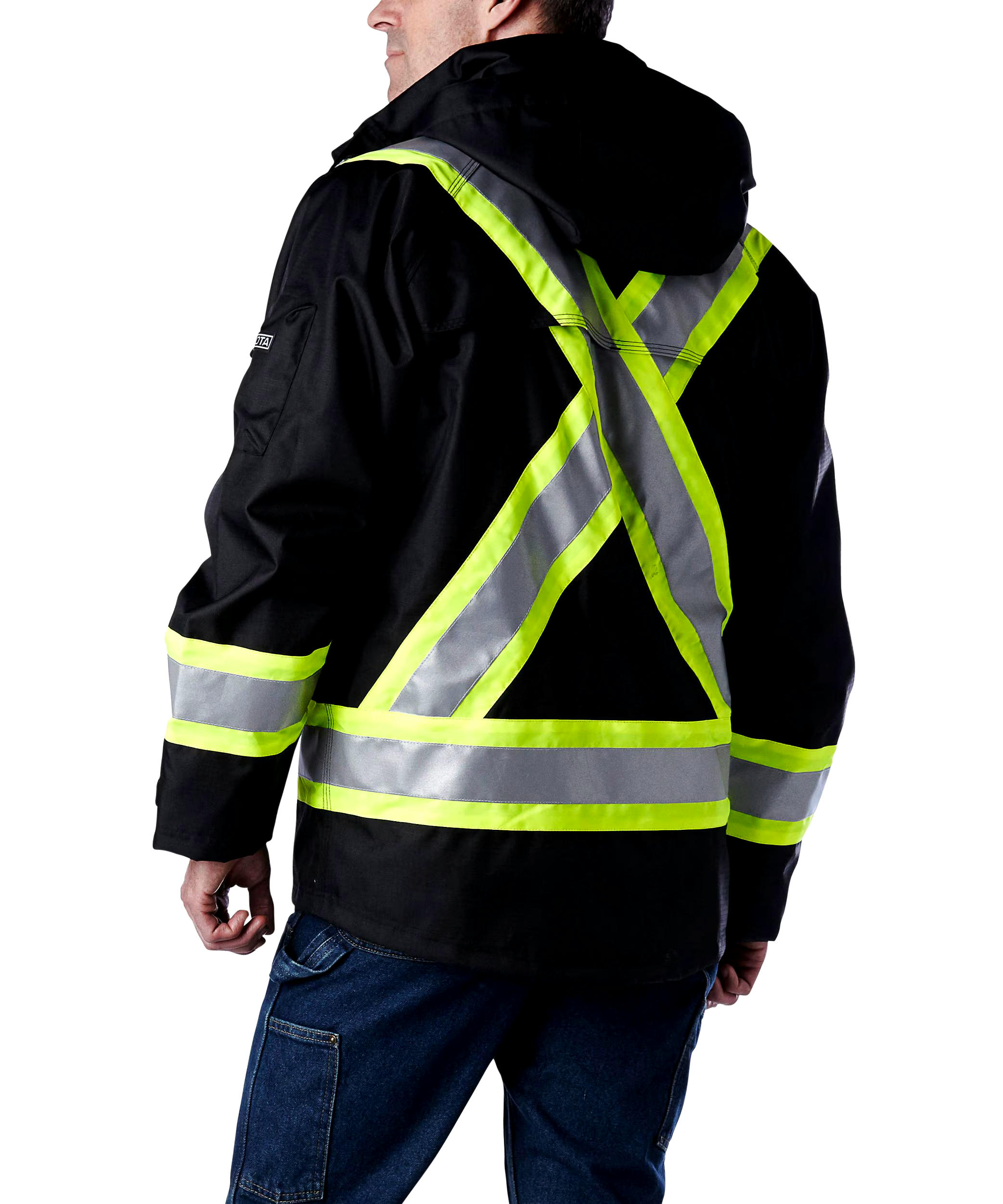 Dakota WorkPro Series Men's Hi Vis Waterproof Rip-Stop Jacket