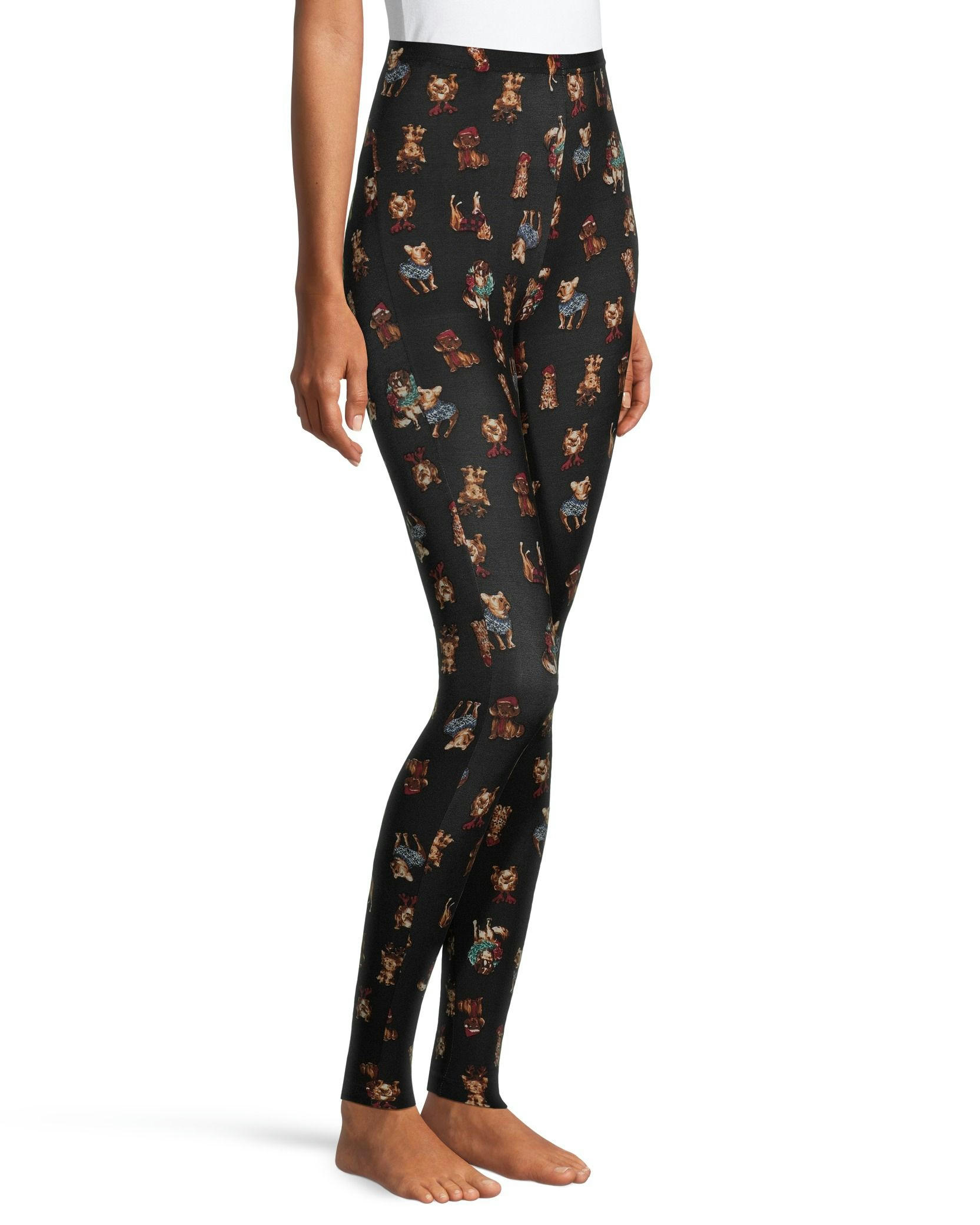 Denver Hayes Women's Holiday Print Lounge Leggings