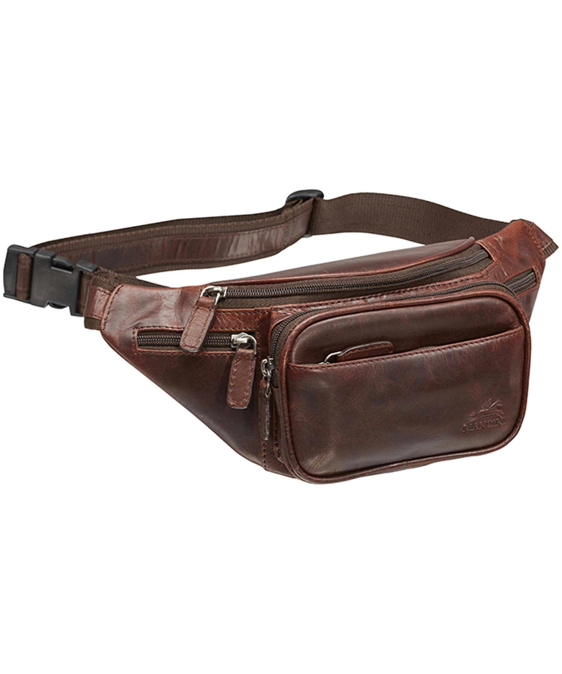 Mancini Leather Goods Women's Buffalo Classic Waist Bag Brown