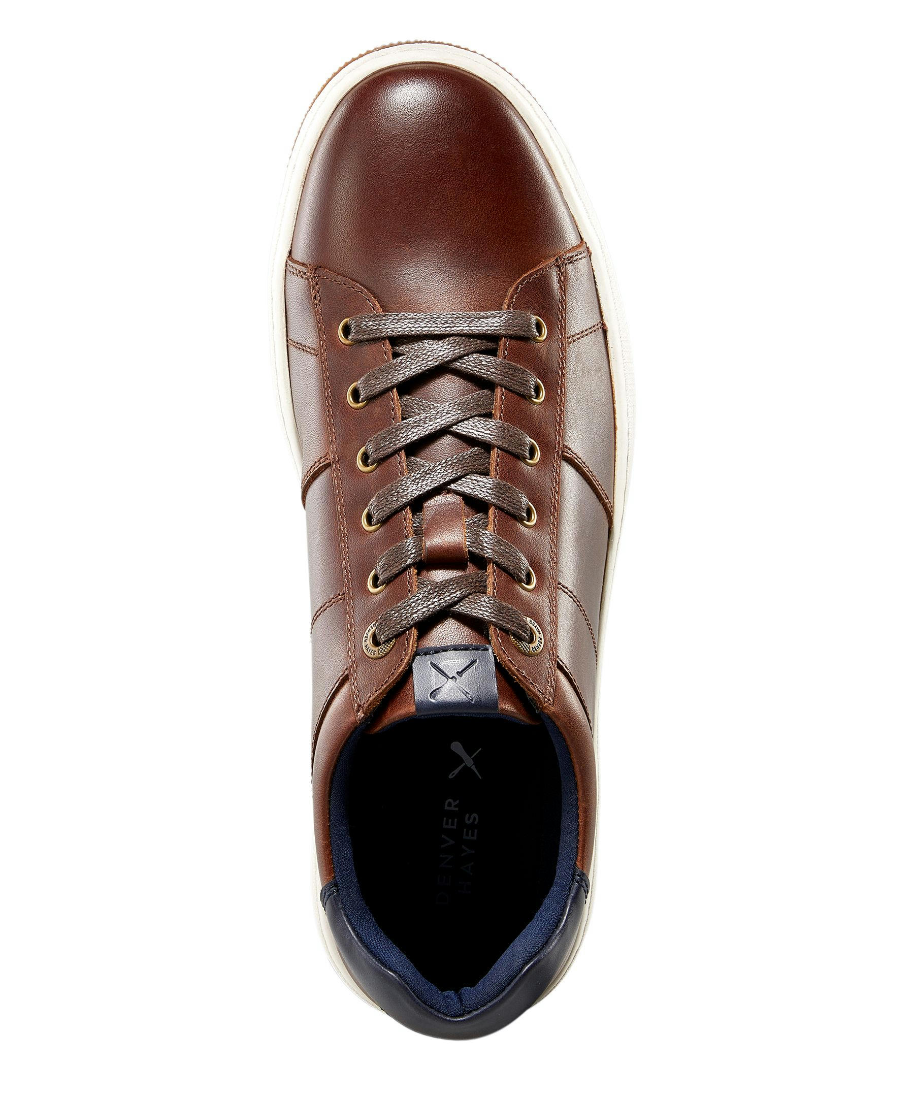 Men's Leather Perth Shoes - Dark Brown