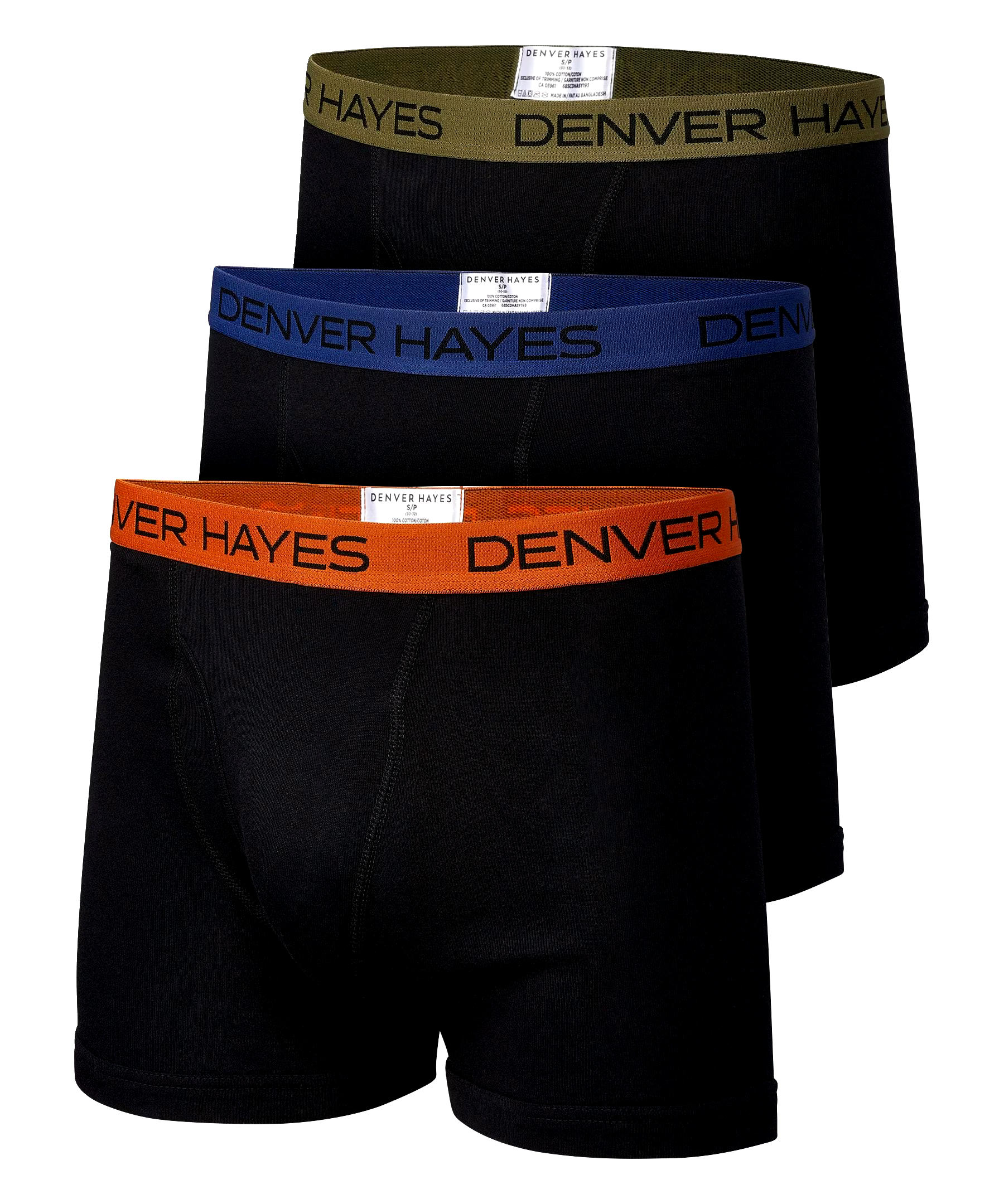 Denver Hayes Men's 3 Pack Boxer Briefs