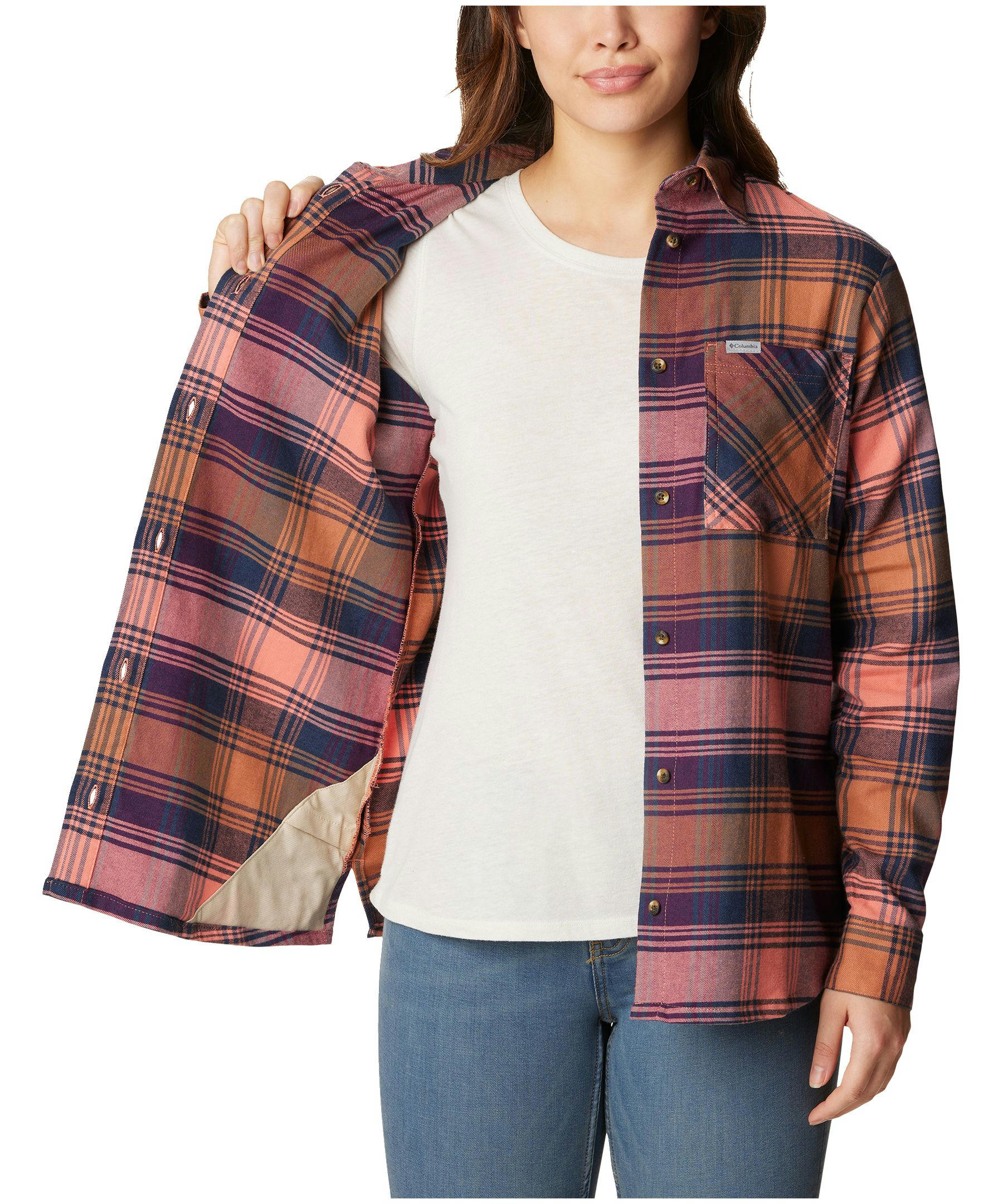Columbia Women's Calico Basin Classic Long Sleeve Flannel Shirt