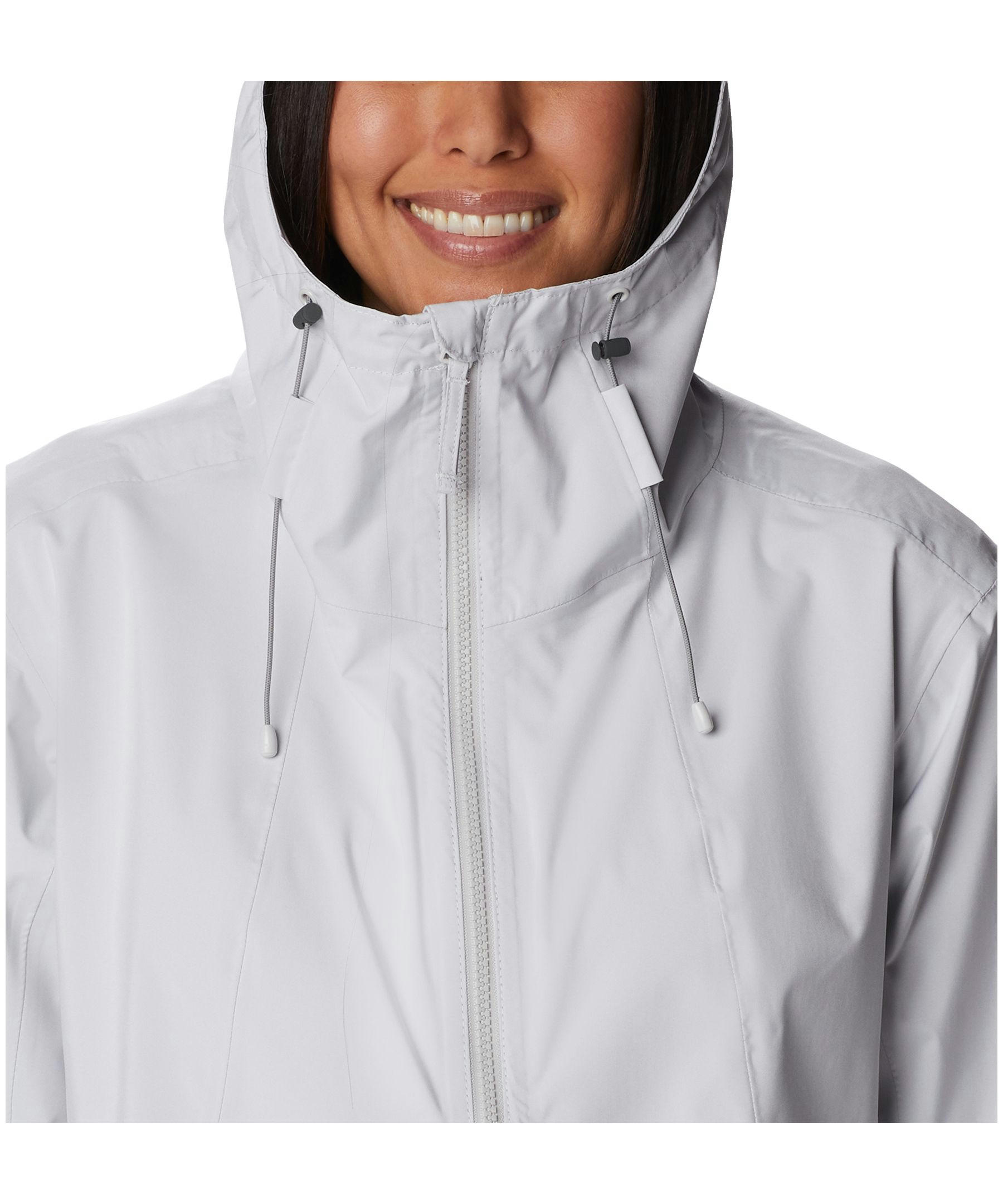 Columbia Women's Weekend Adventure Waterproof Omni-Tech Long Rain Jacket