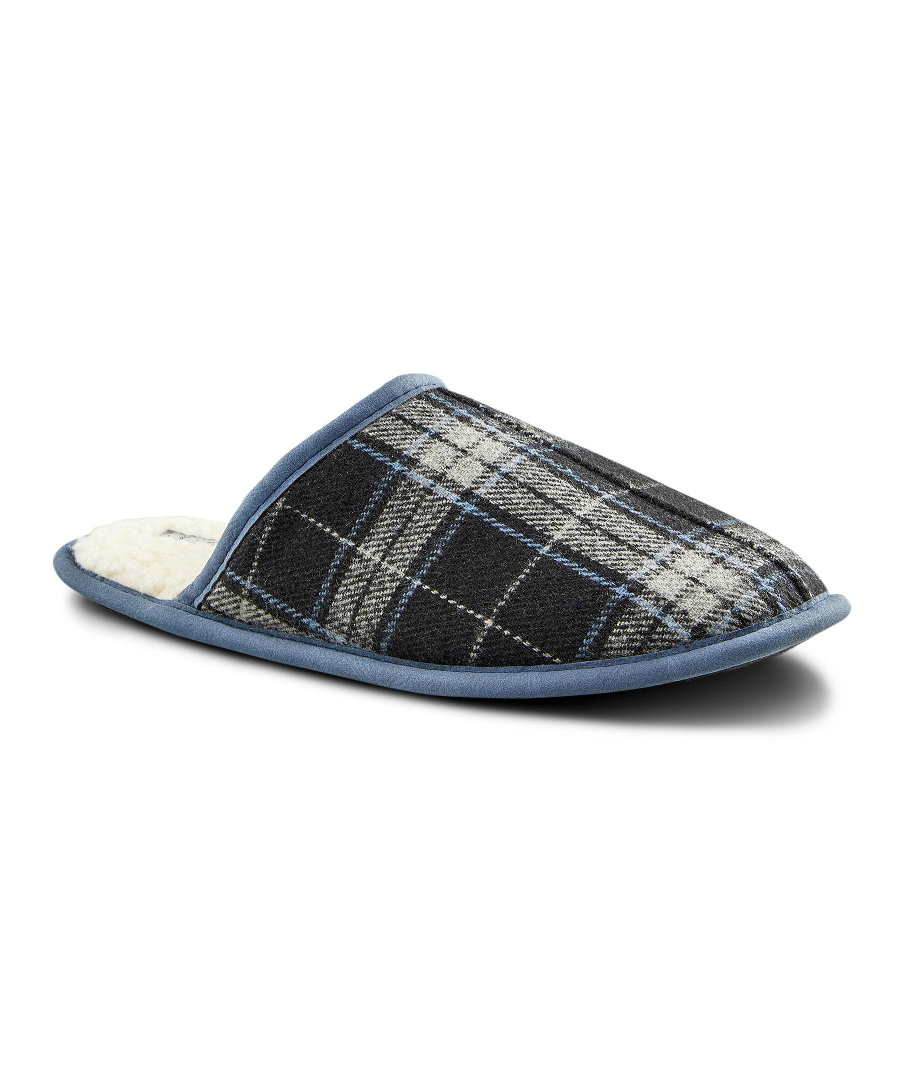 WindRiver Men's Plaid Scuff Slippers