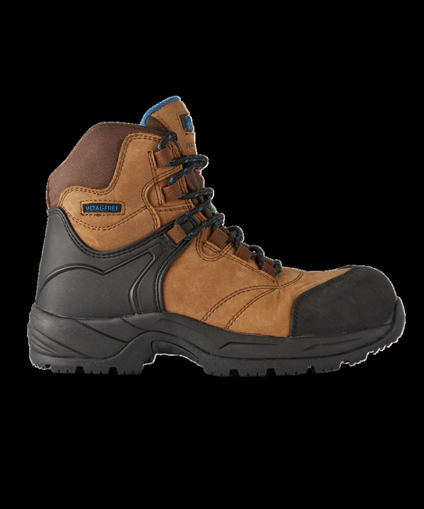 Kodiak Women's Journey Composite Toe Composite Plate Waterproof Hiker Safety Boots - Brown