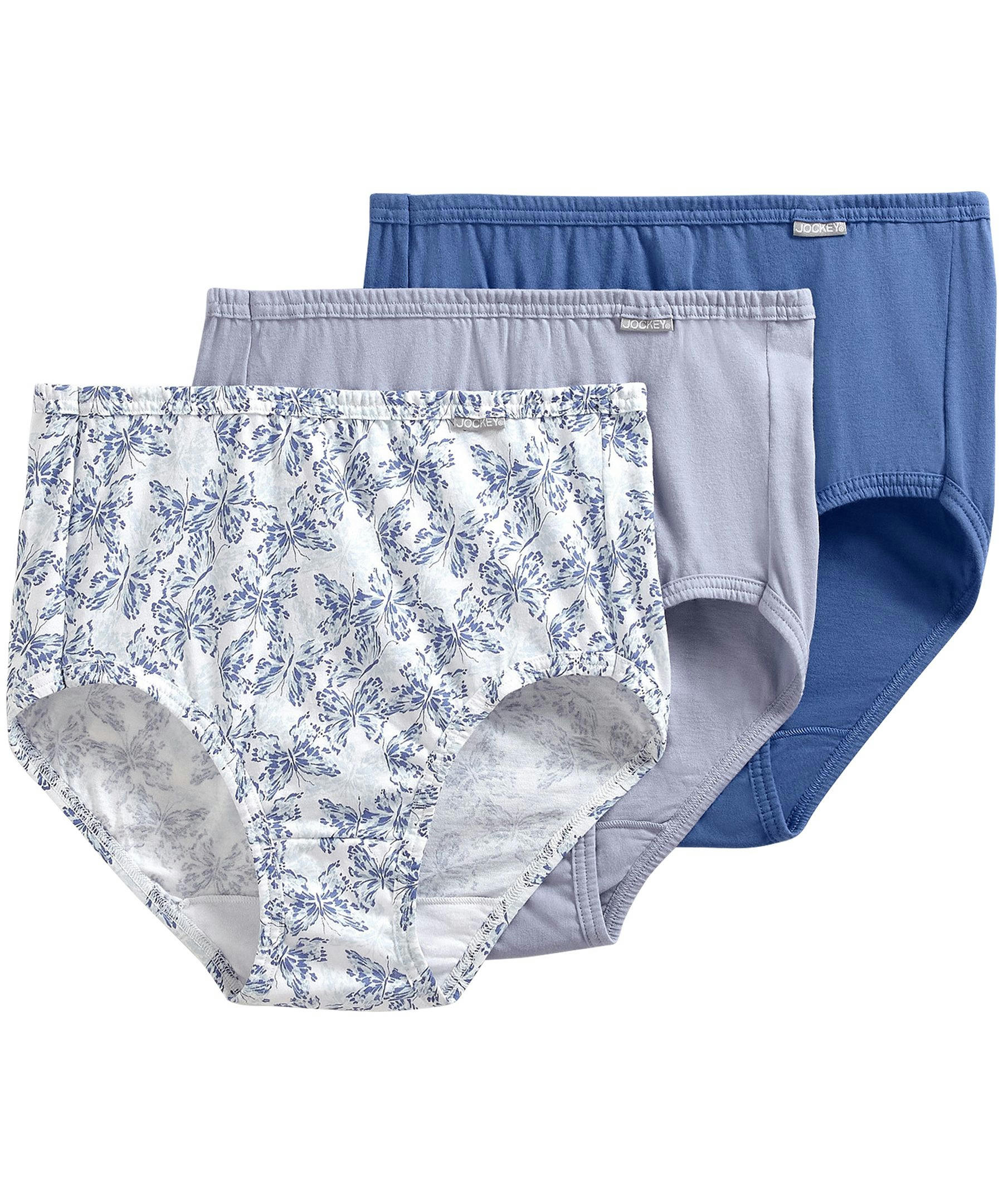 Jockey Women's 3 Pack Basic Briefs Underwear - Extended Size