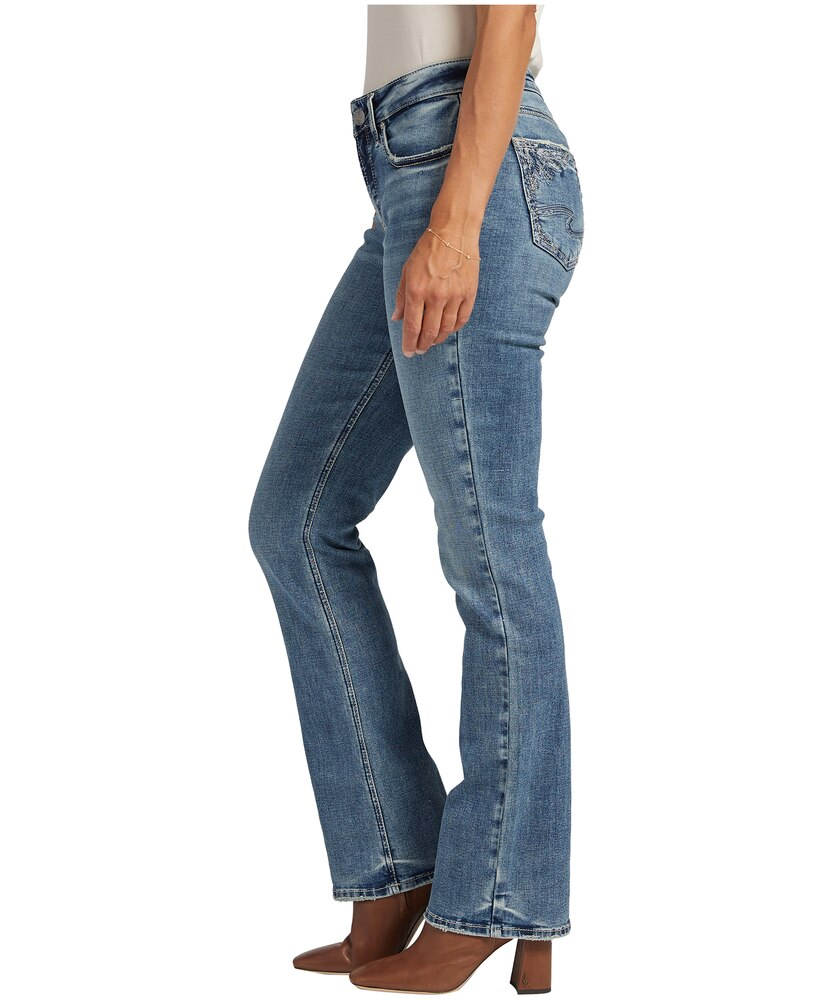 Silver Women's Suki Curvy Fit Mid Rise Slim Bootcut Jeans