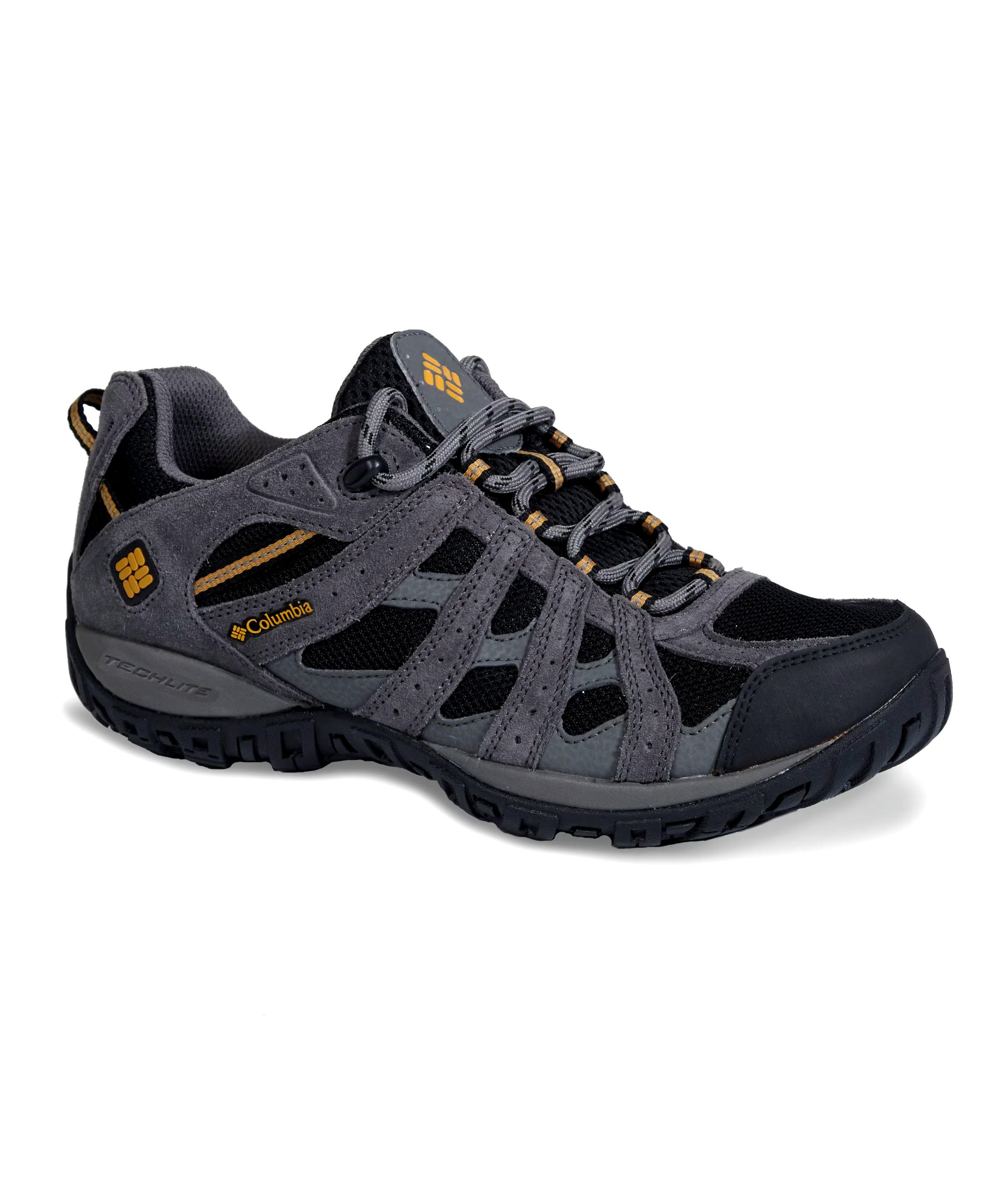 Columbia Men's Redmond Waterproof Low Cut Hiking Shoes Black - Wide 4E