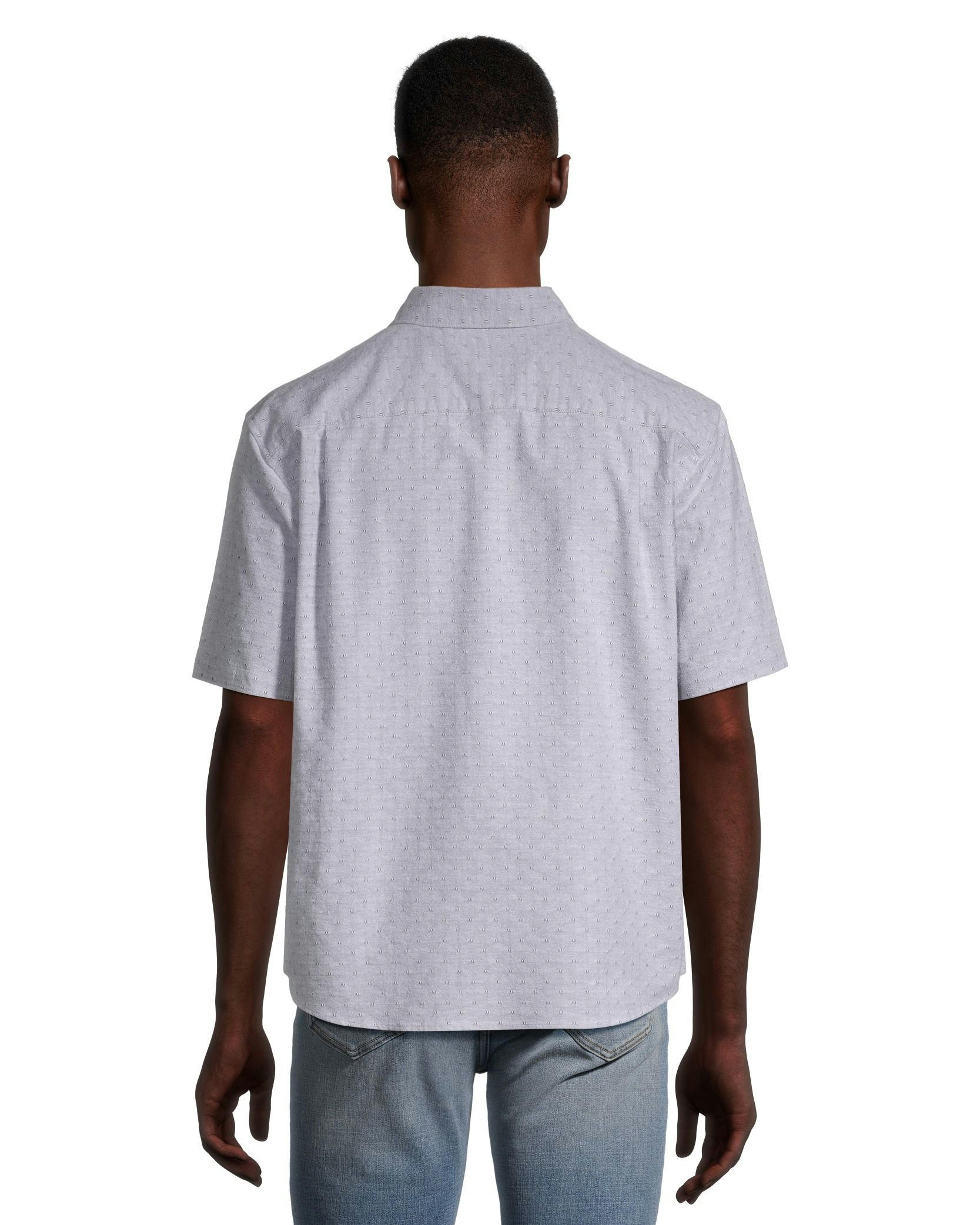 Denver Hayes Men's Oxford Casual Classic Fit Stretch Shirt