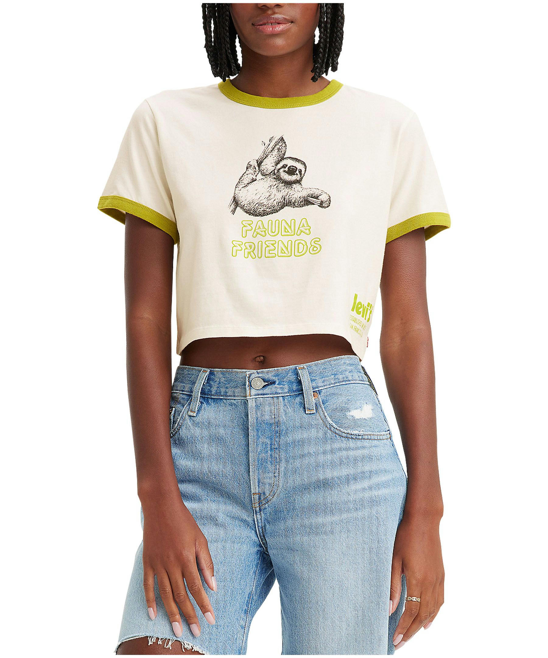Levi's Women's Homeroom Graphic Cropped T Shirt