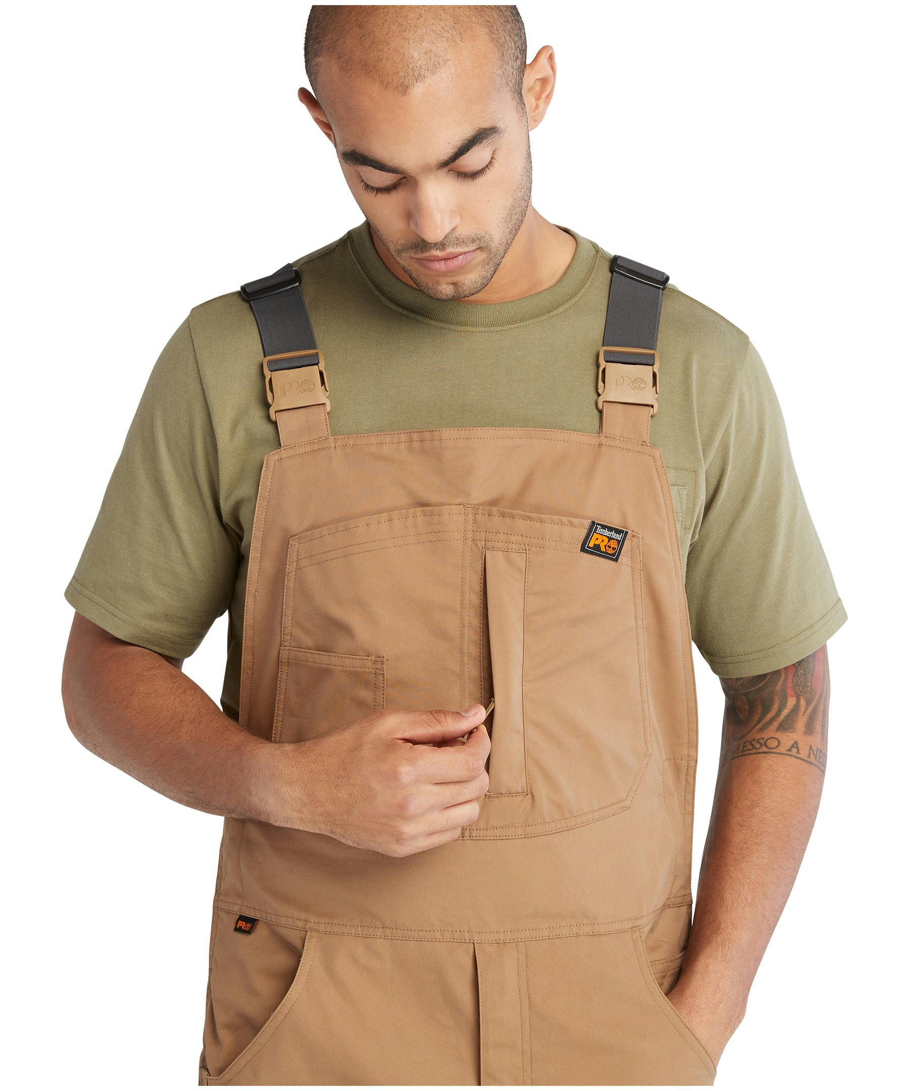 Timberland Men's Pro Morphix Duck Carpenter Bib Overalls