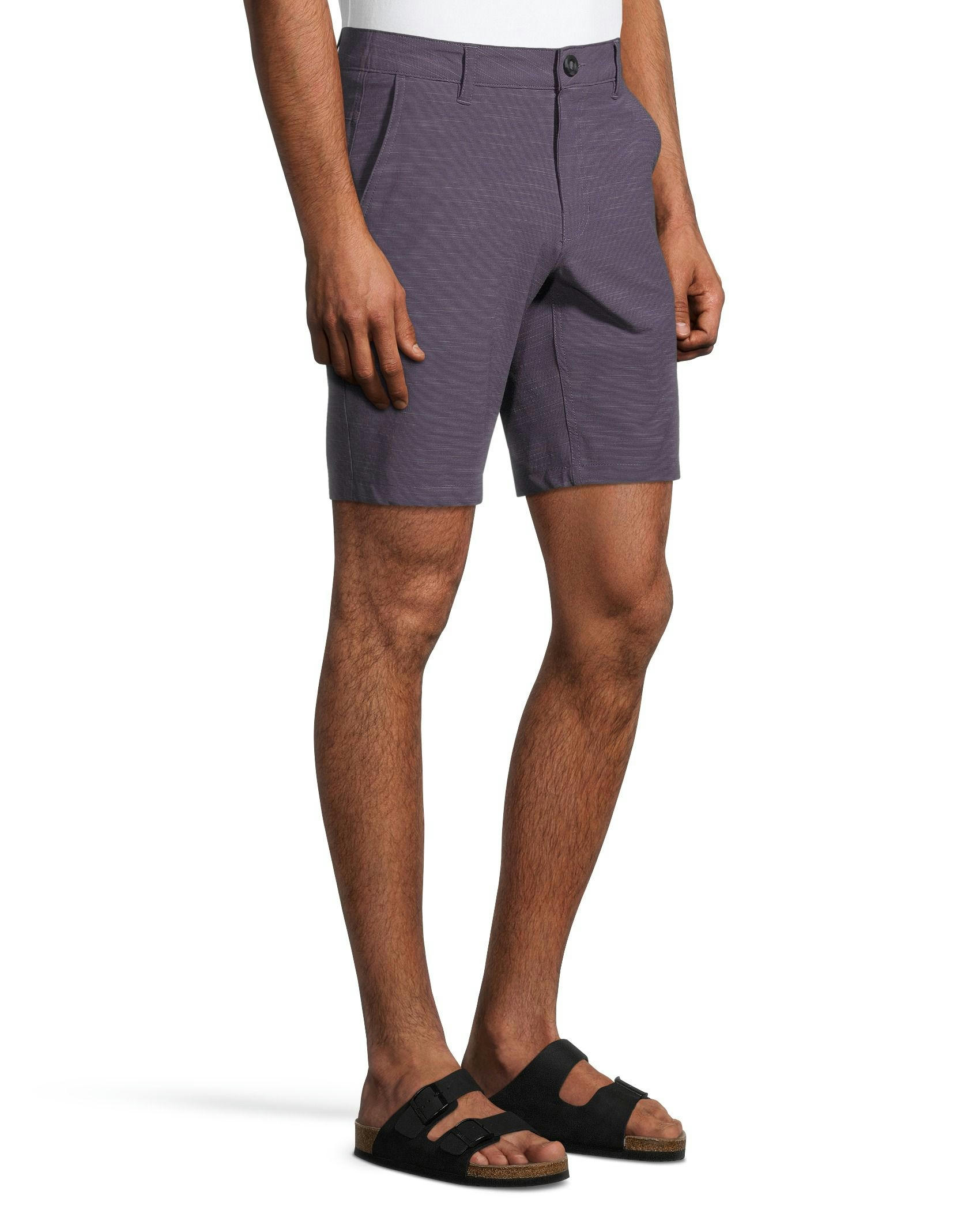 FarWest Mens End-On-End Mid Rise Quick Dry Stretch Hybrid Shorts