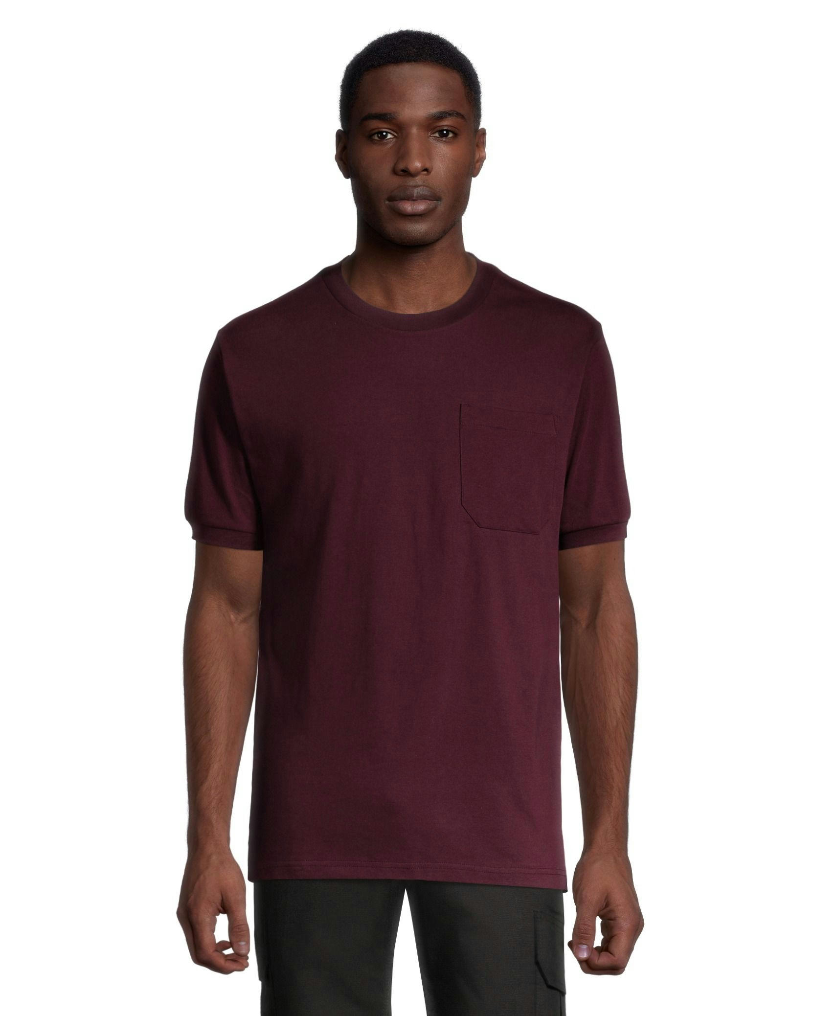 Aggressor Men's Crewneck Short Sleeve Solid Work T-Shirt With FRESHTECH