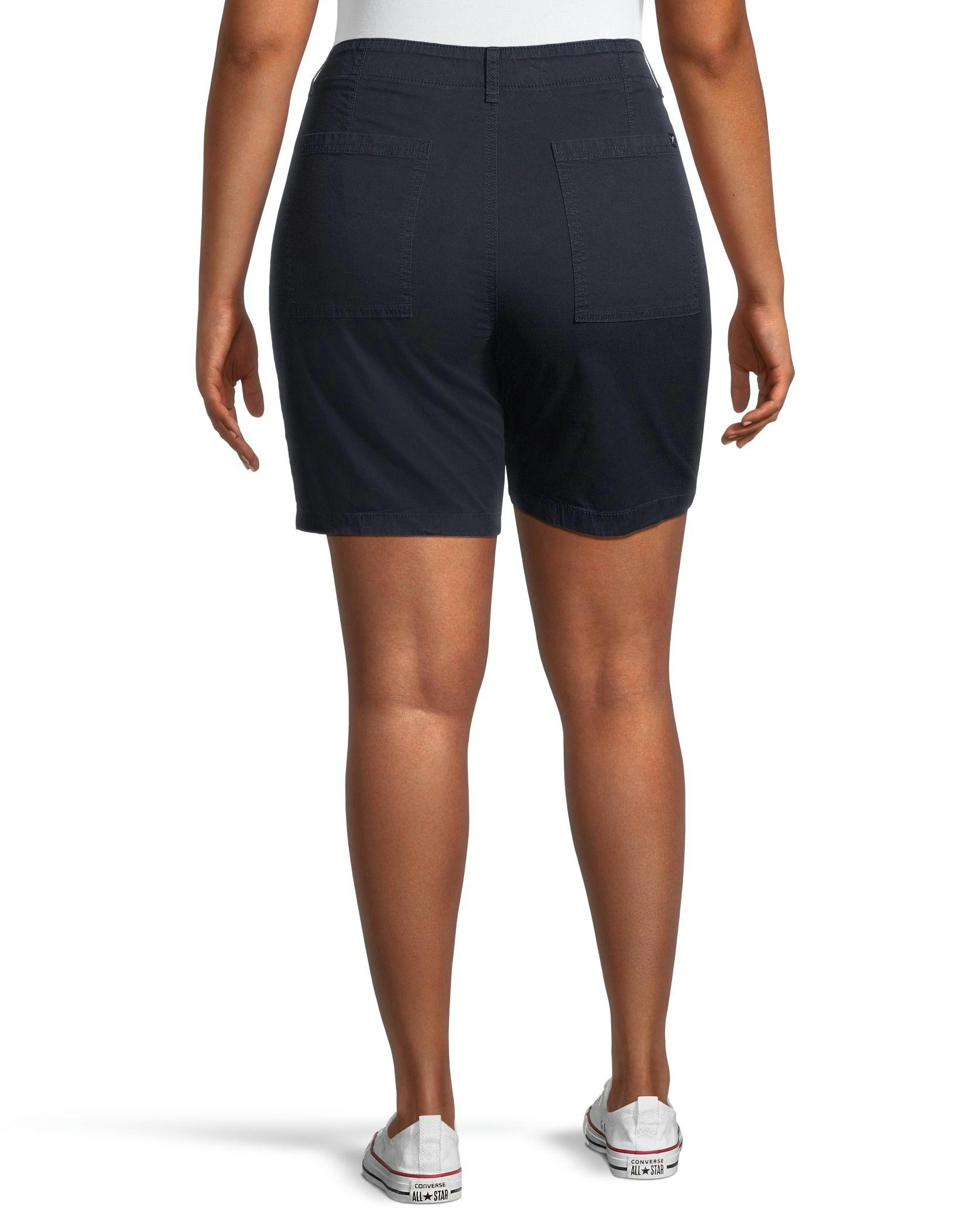 Denver Hayes Mid Rise Garment Wash Bermuda Shorts