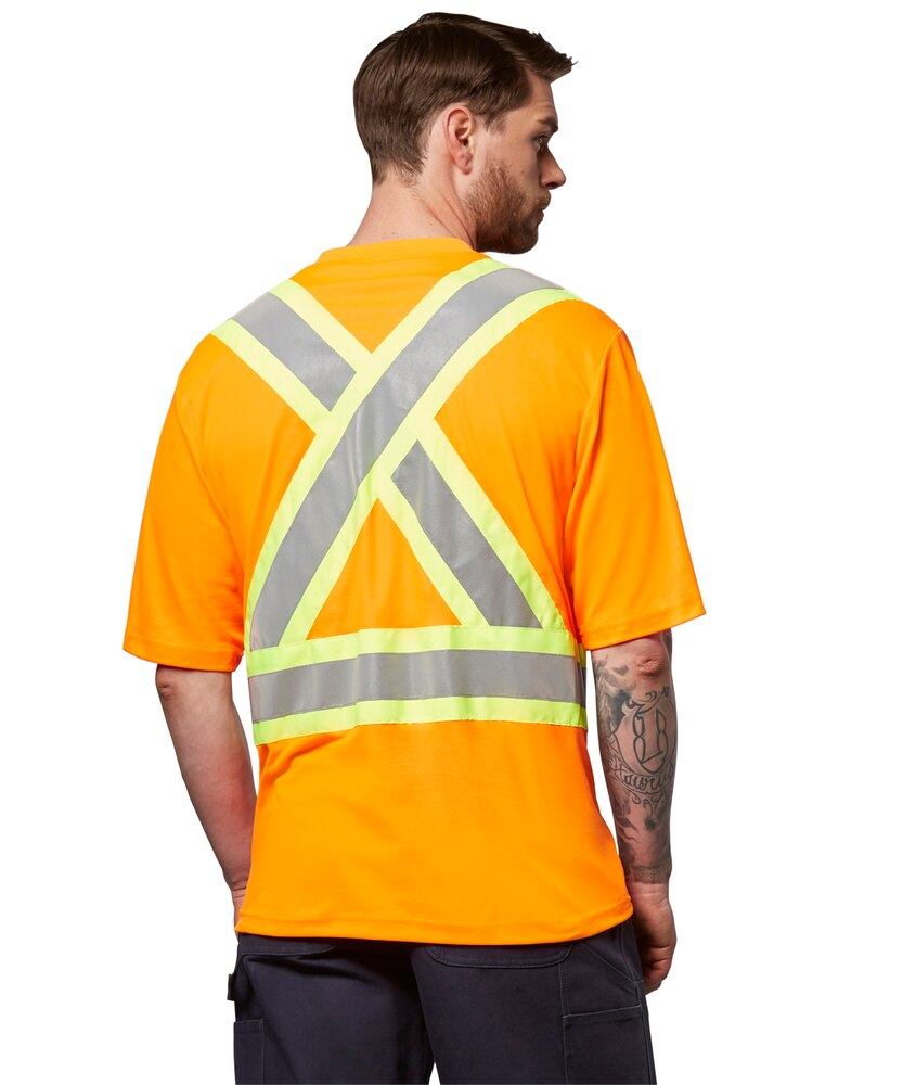 Dakota WorkPro Series Men's Hi Vis Cotton Lined Crewneck T Shirt