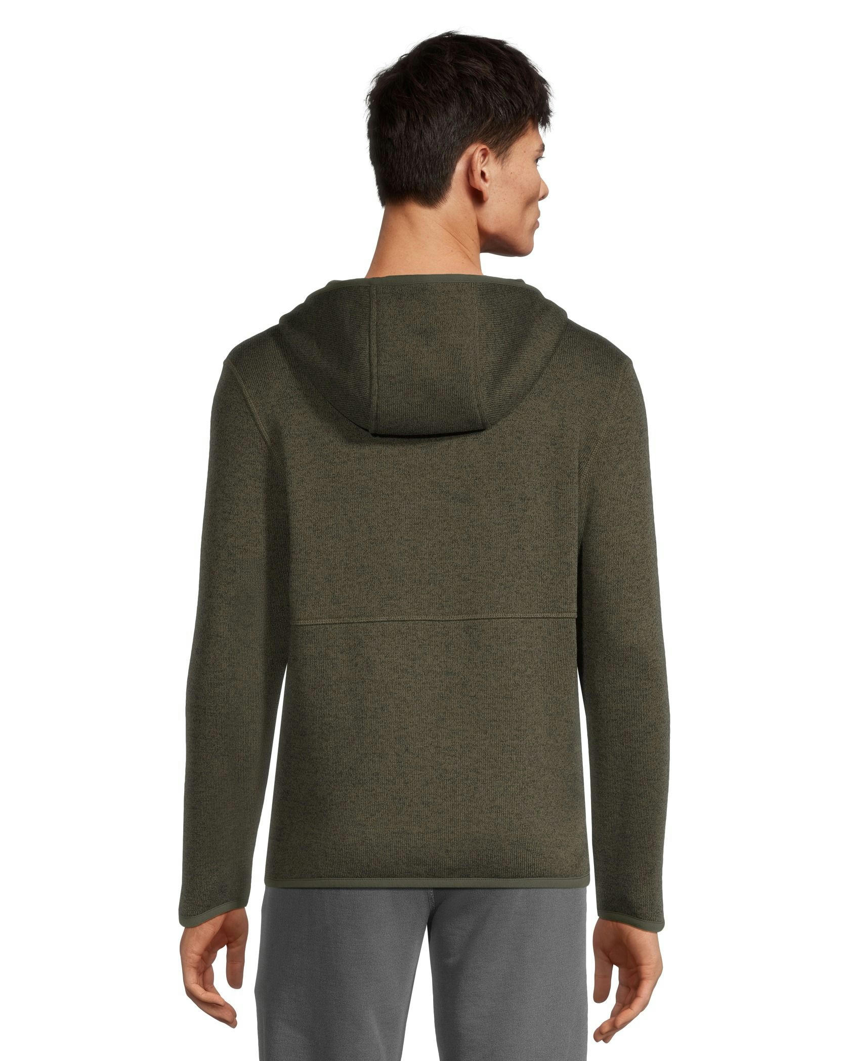 WindRiver Men's Full Zip Sweater-Knit Fleece Jacket