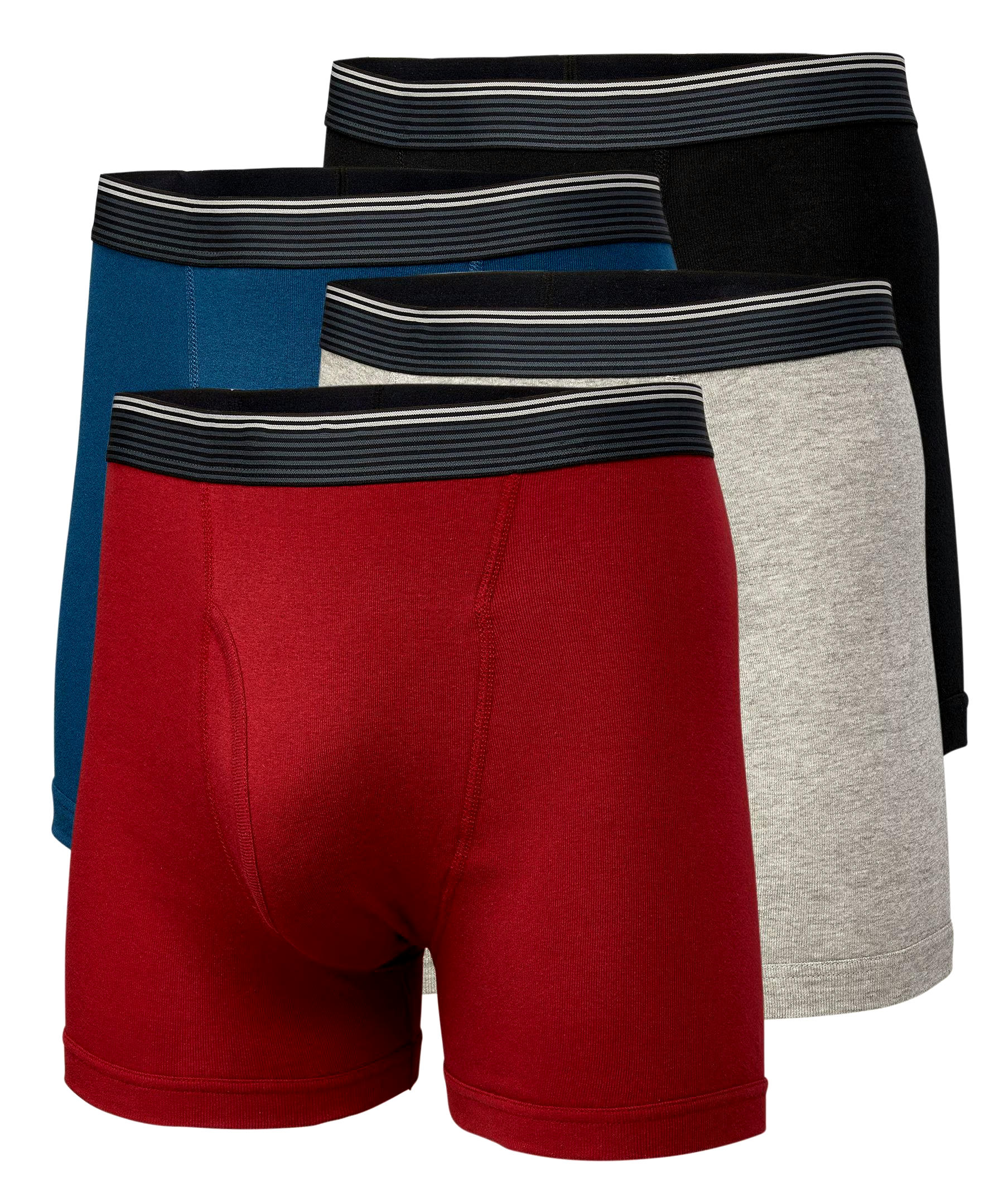 Denver Hayes Men's 4 Pack Classic Boxer Briefs Underwear