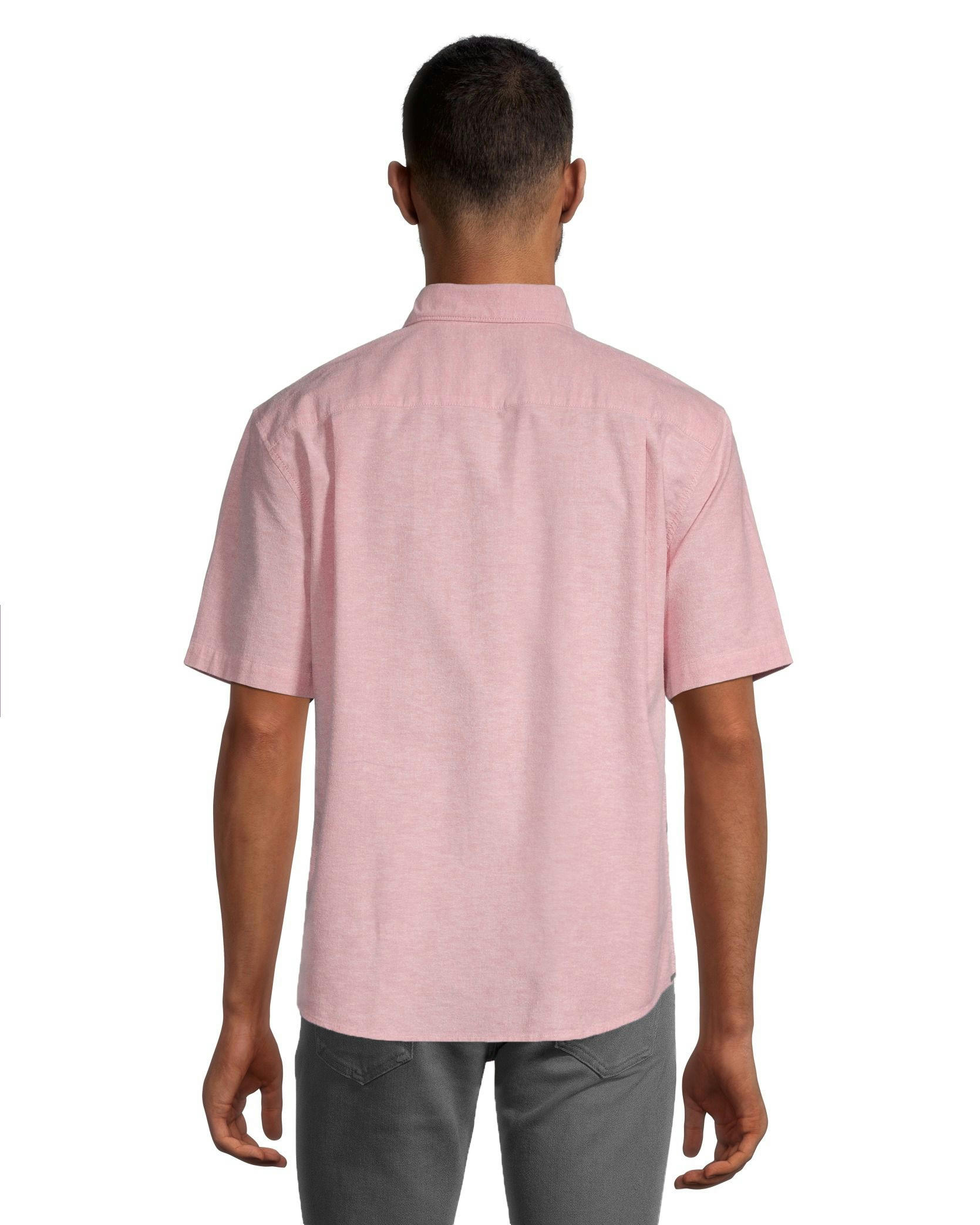 Denver Hayes Men's Classic Fit Short Sleeve Oxford Casual Shirt