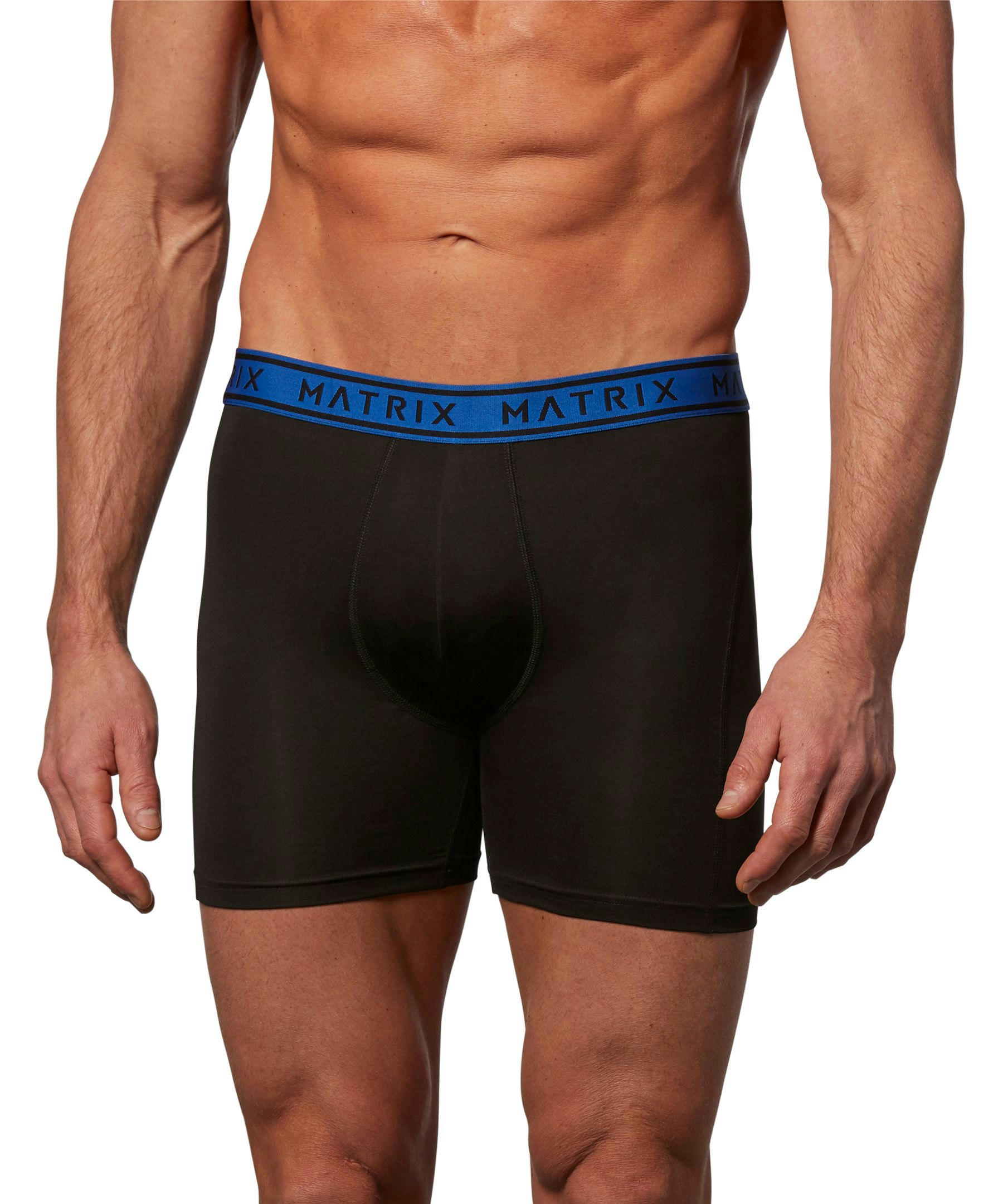 Matrix Men's 2 Pack Microfibre Boxer Briefs Underwear