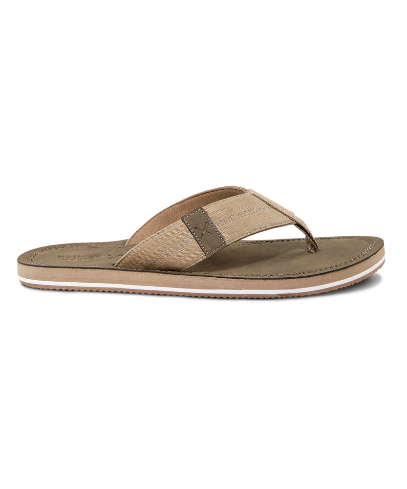 Denver Hayes Men's Sudak Thong Style Flip Flops - Taupe