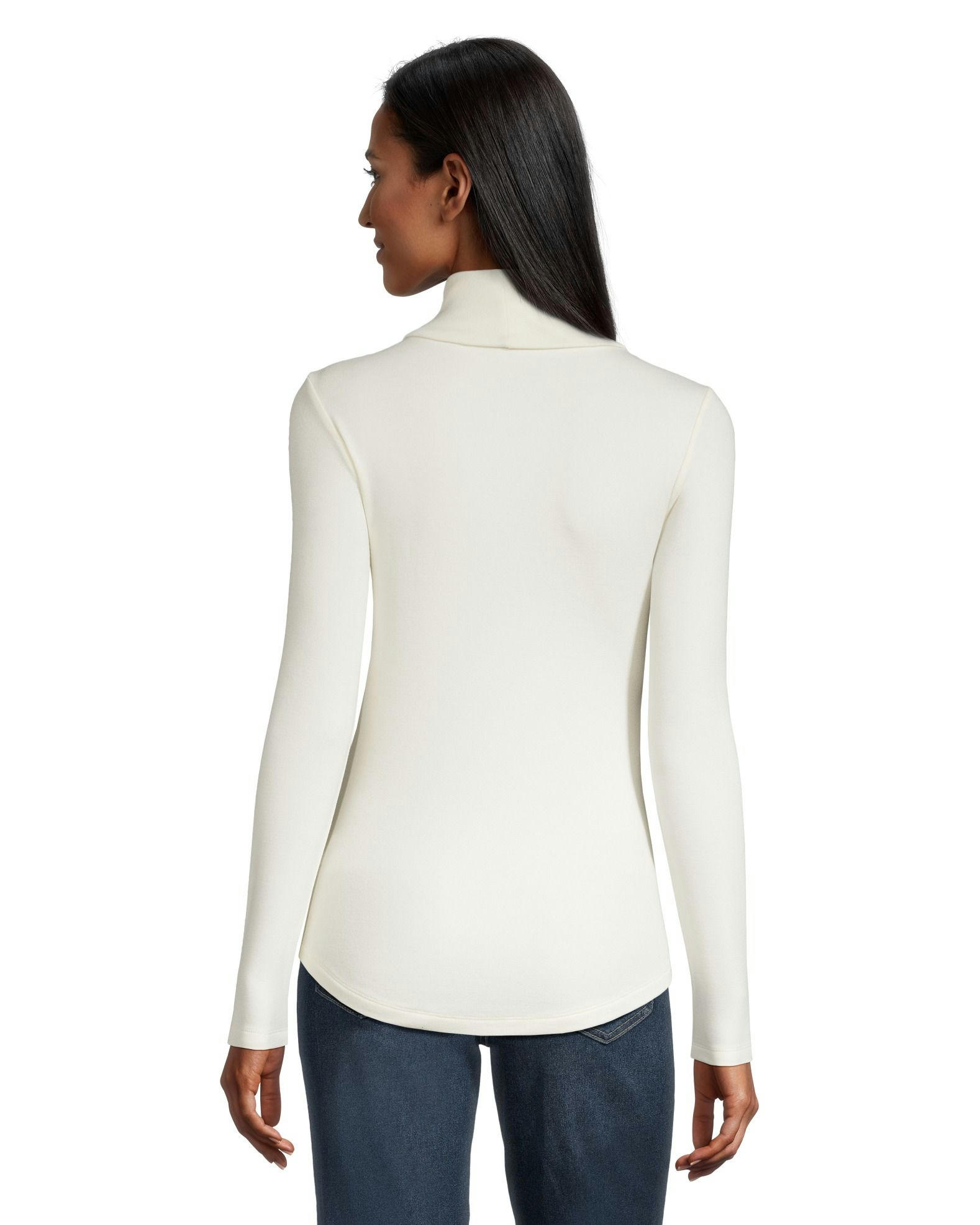 WindRiver Women's Semi Fitted Long Sleeve Turtleneck Top