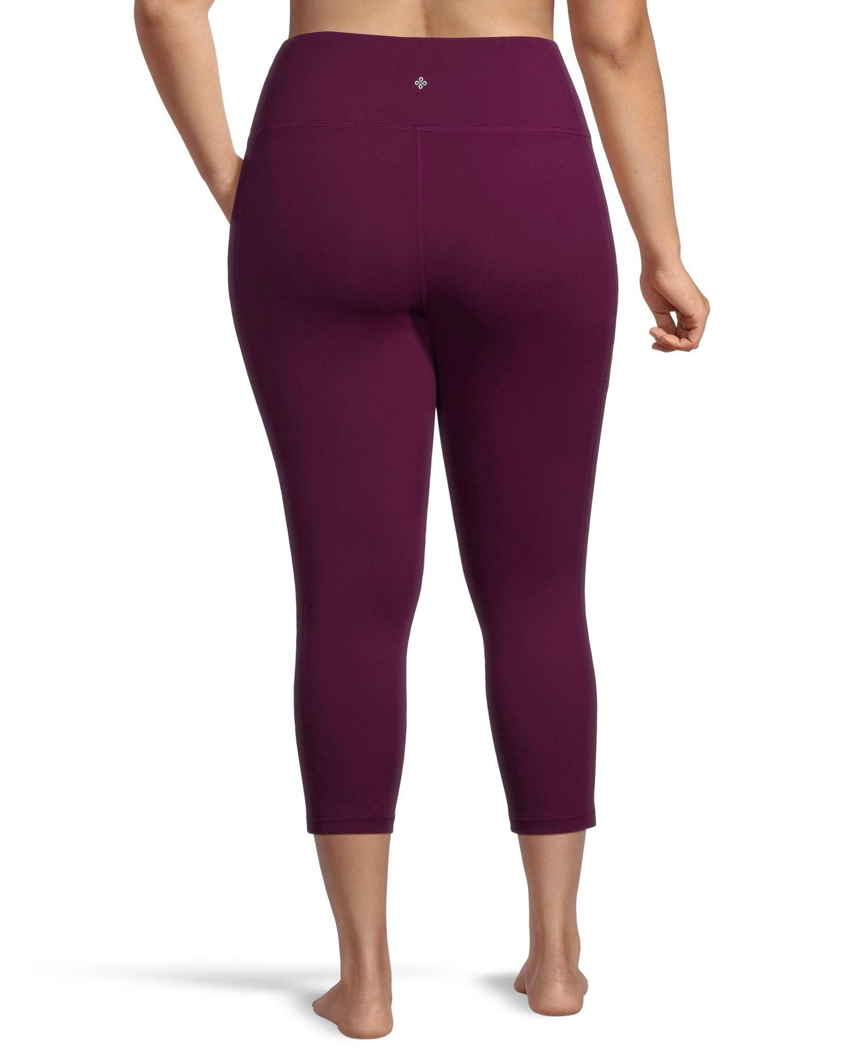 Shambhala Women's Comfort High Rise Crop Legging with Pocket