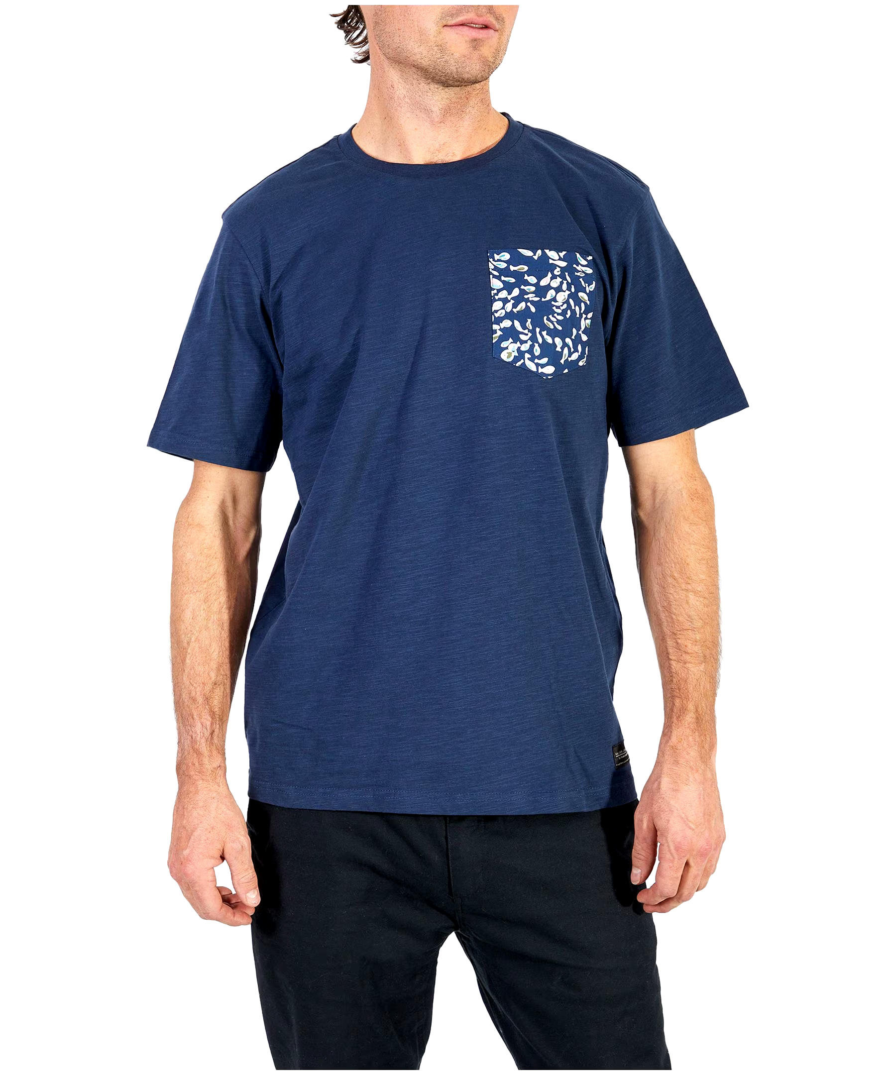 Men's Slub With Contrast Pocket T Shirt