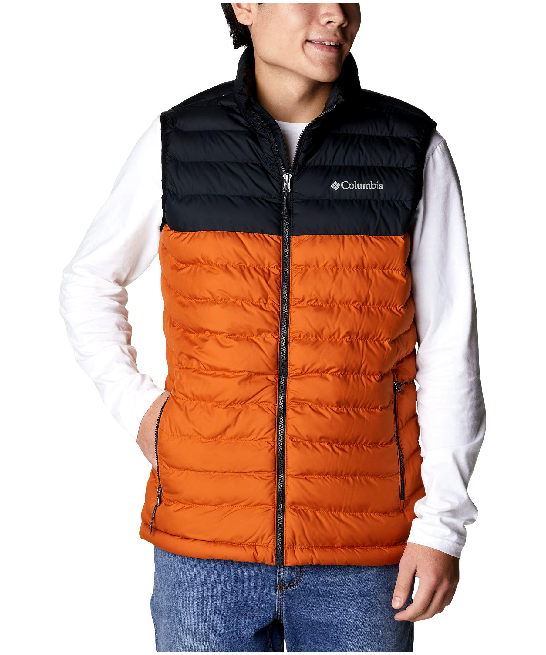 Columbia Men's Powder Lite Water Resistant Omni-Heat Insulated Vest Jacket