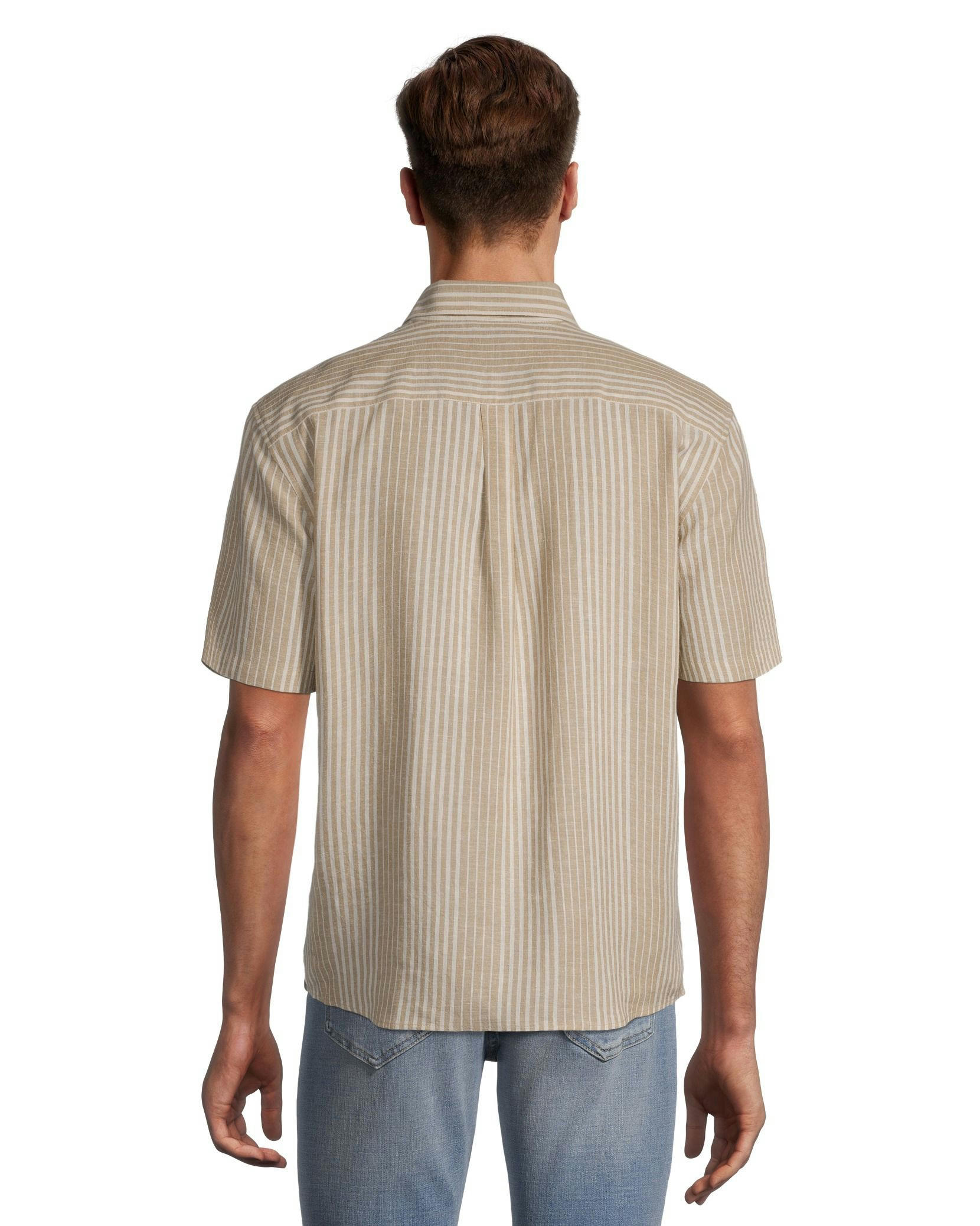 Denver Hayes Men's Classic Fit Short Sleeve Hemp Shirt