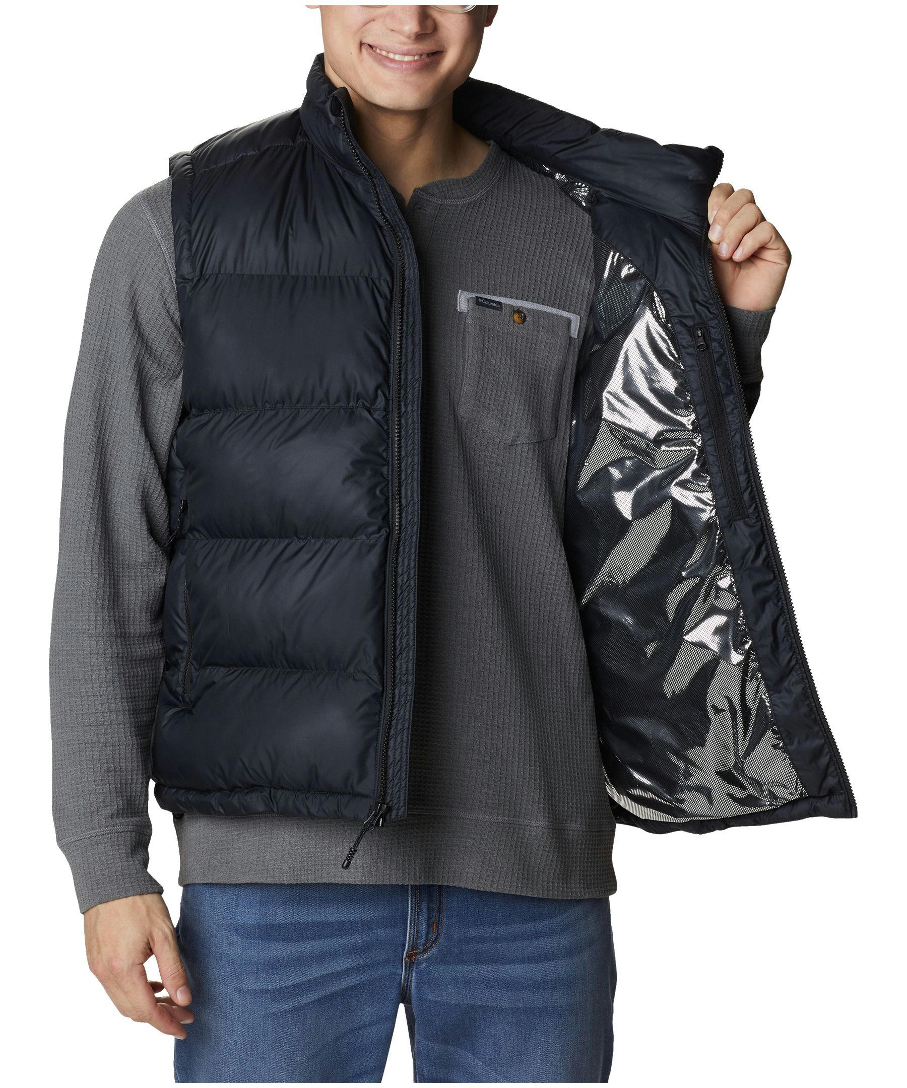 Columbia Men's Pike Lake II Omni-Heat Water Repellent Insulated Puffer Vest