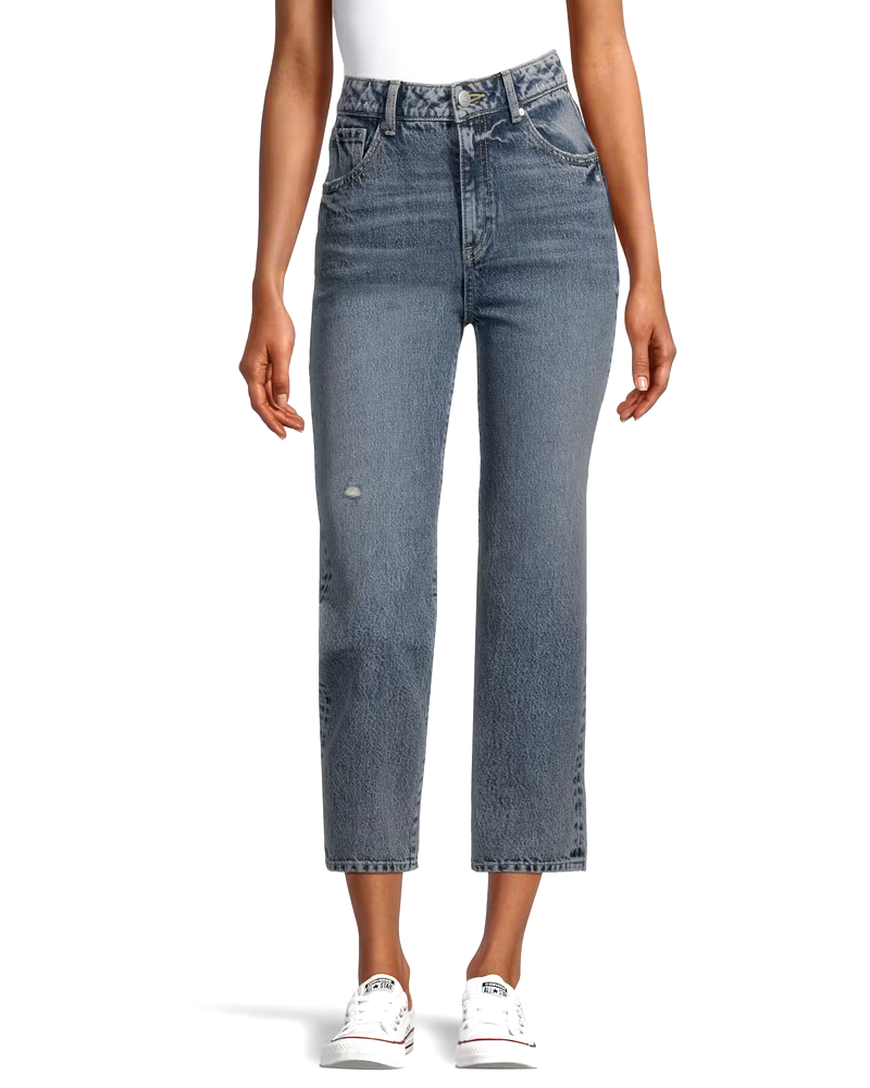 Denver Hayes Women's High Rise Straight Leg Crop Jeans