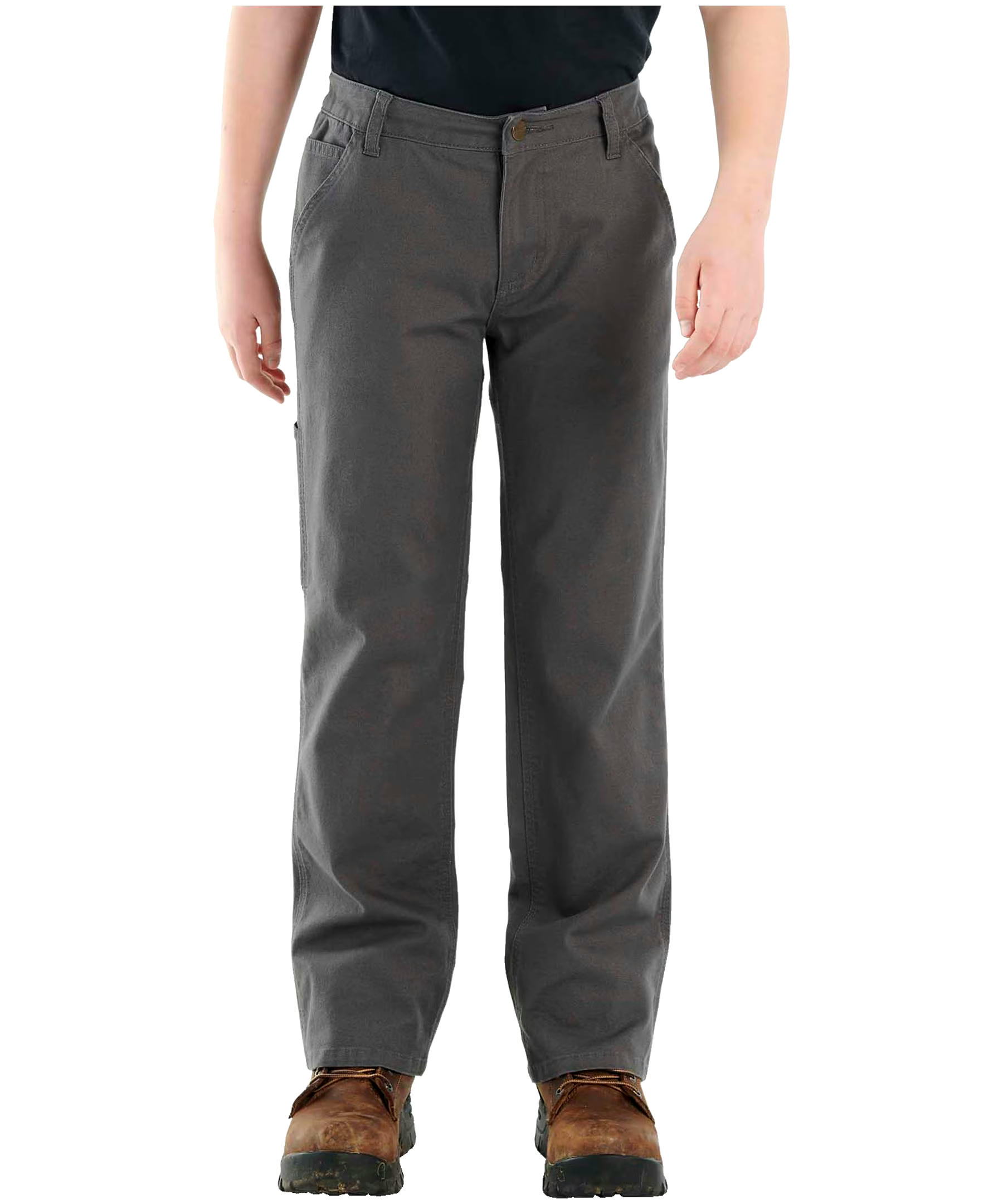Carhartt Youth Boys' Loose Fit Boot Cut Canvas Utility Pants