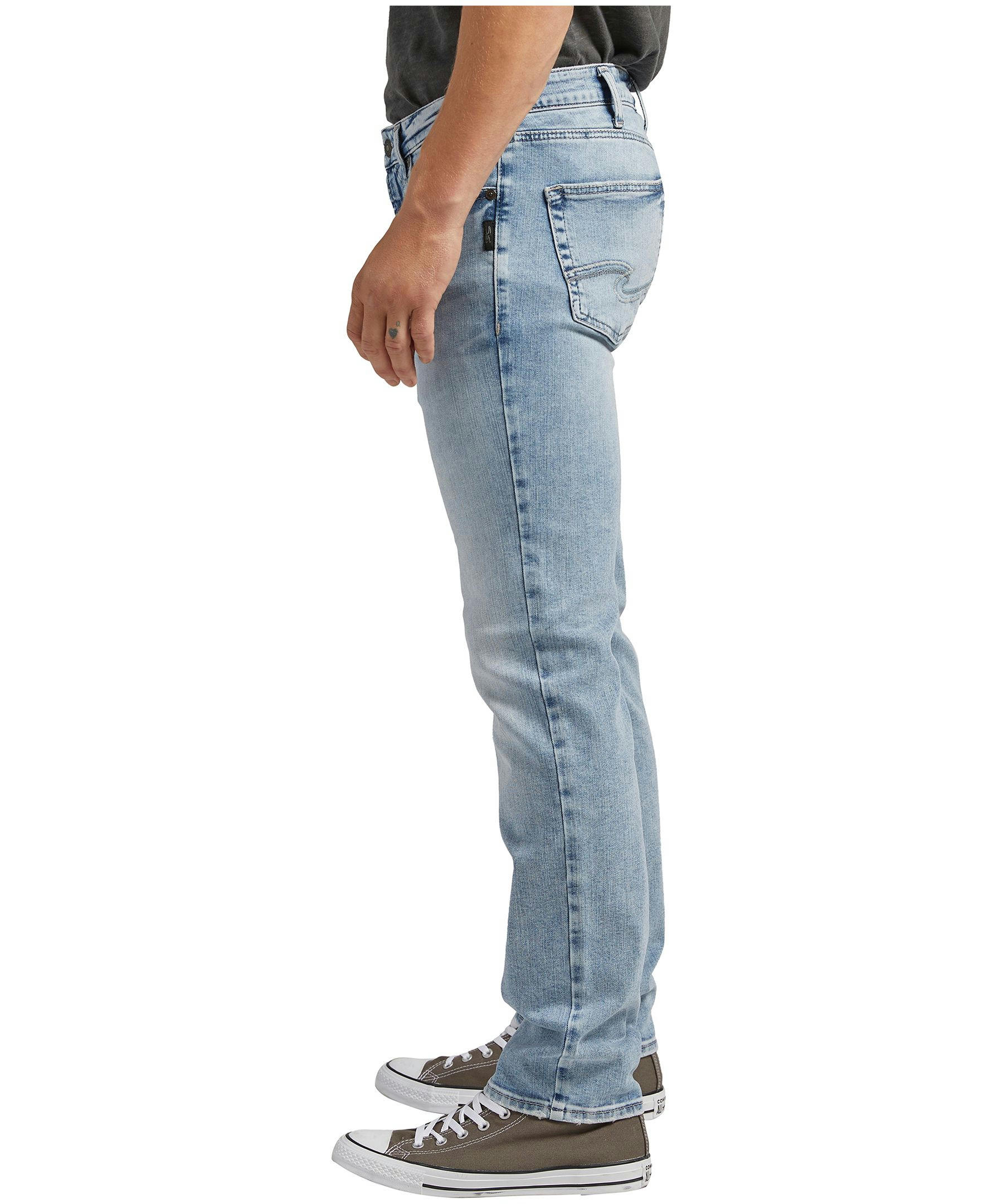 Silver Men's Konrad Slim Straight Fit Jeans