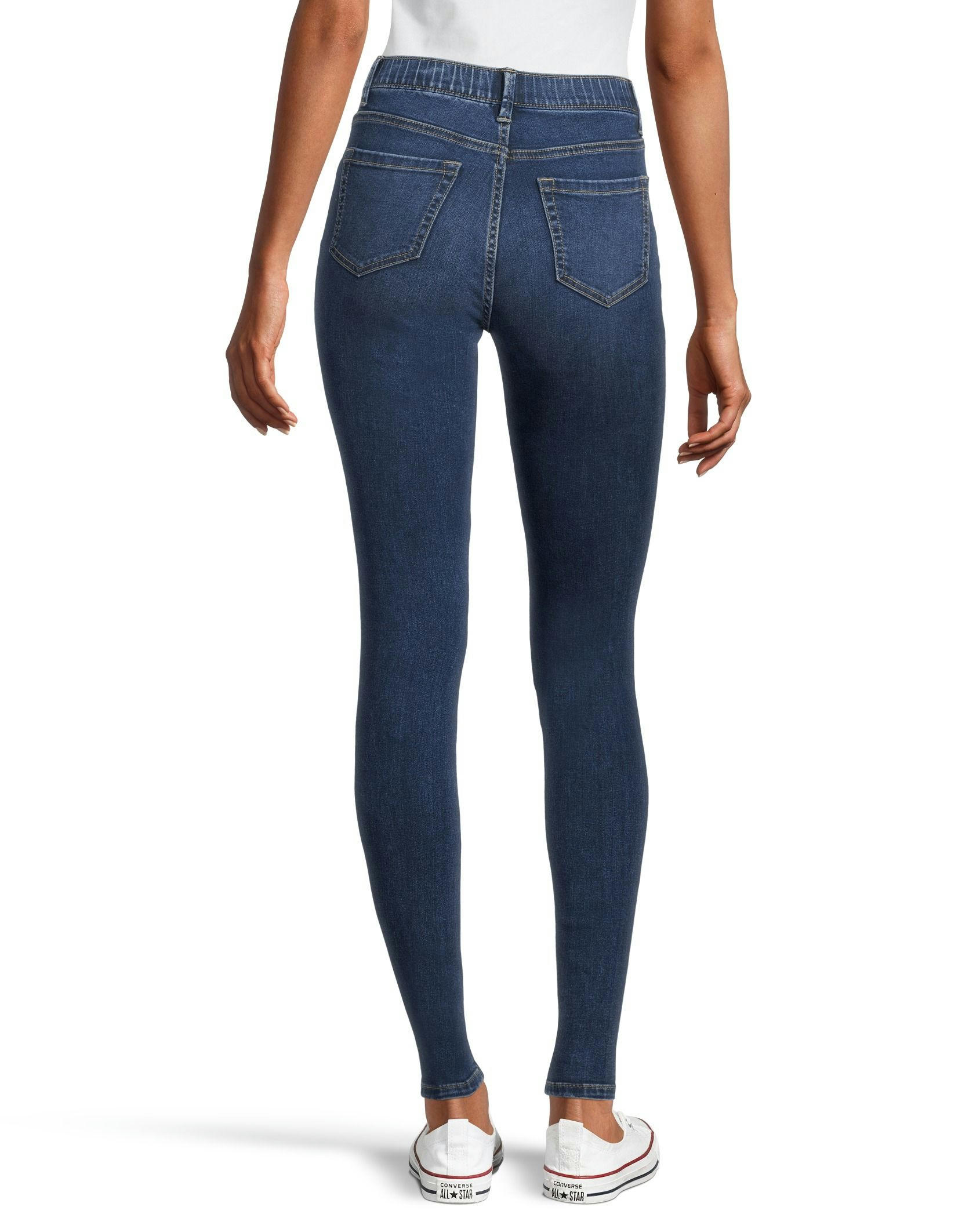 Denver Hayes Women's Mid Rise Skinny Pull On Jeggings