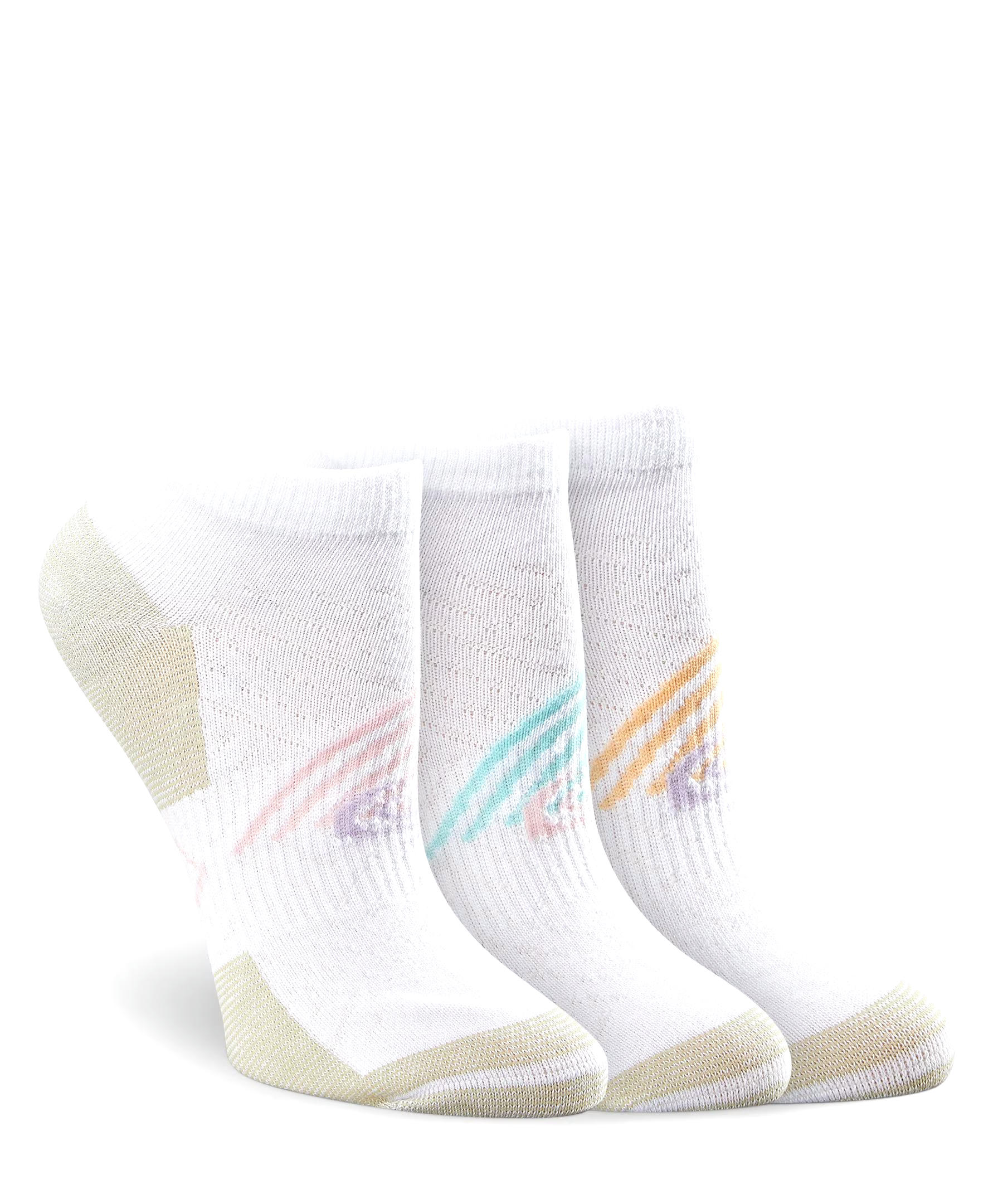 Copper Sole Women's 3 Pack Extreme Atheltic Low CutSock