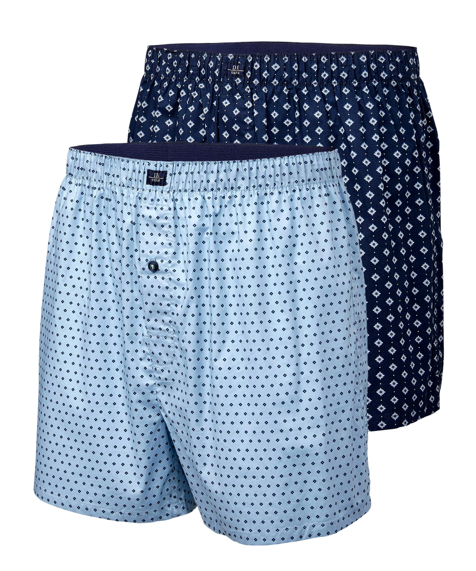 Denver Hayes Men's 2 Pack Woven Boxer