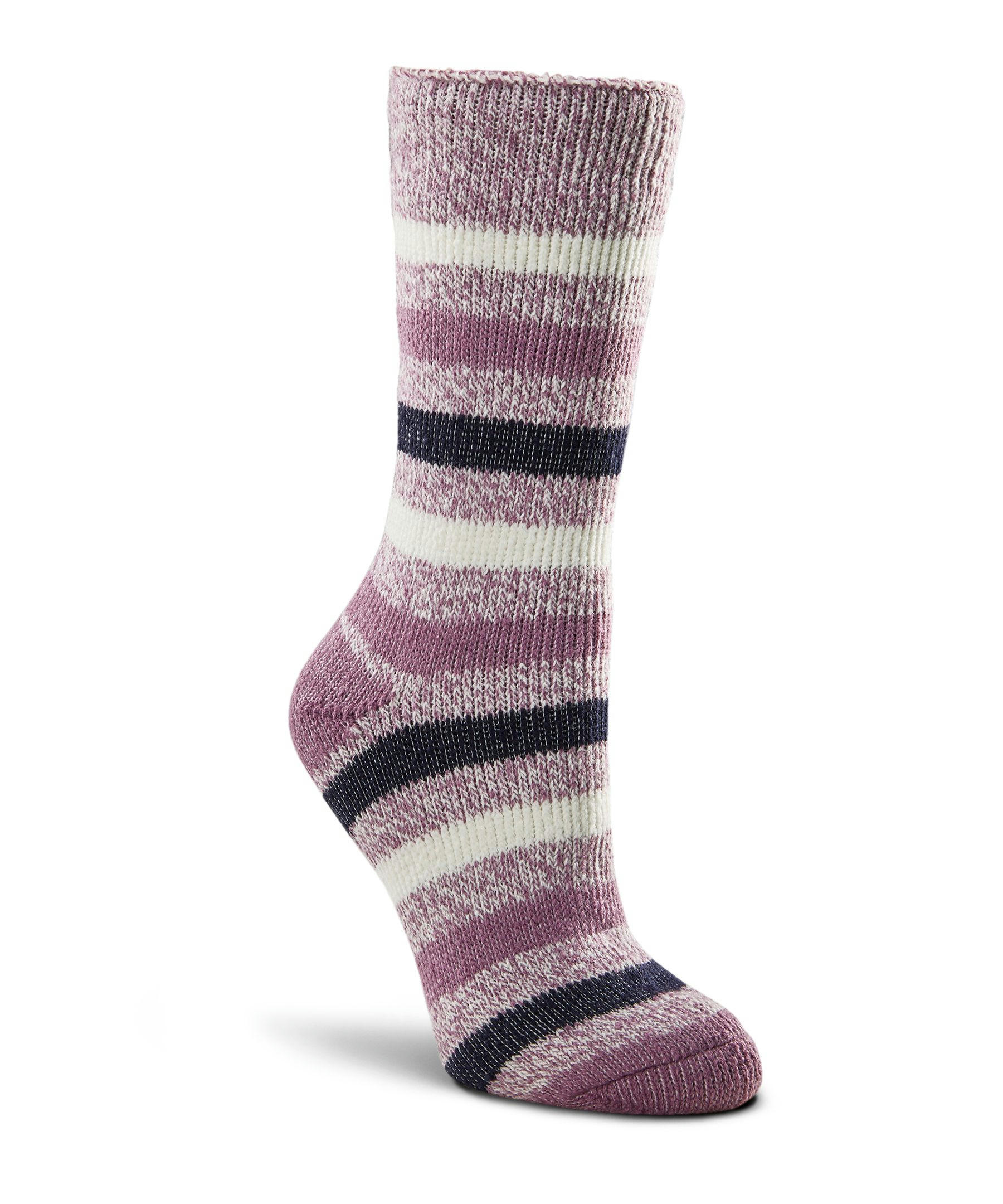 WindRiver Women's T-Max Heat Stripe Thermal Crew Socks